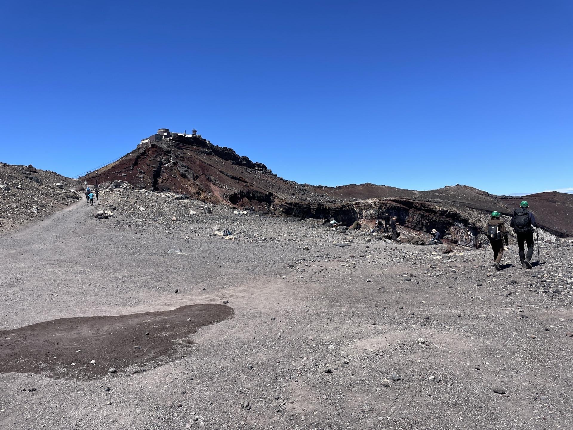富士山 富士山本宮浅間大社奥宮 山頂 参拝