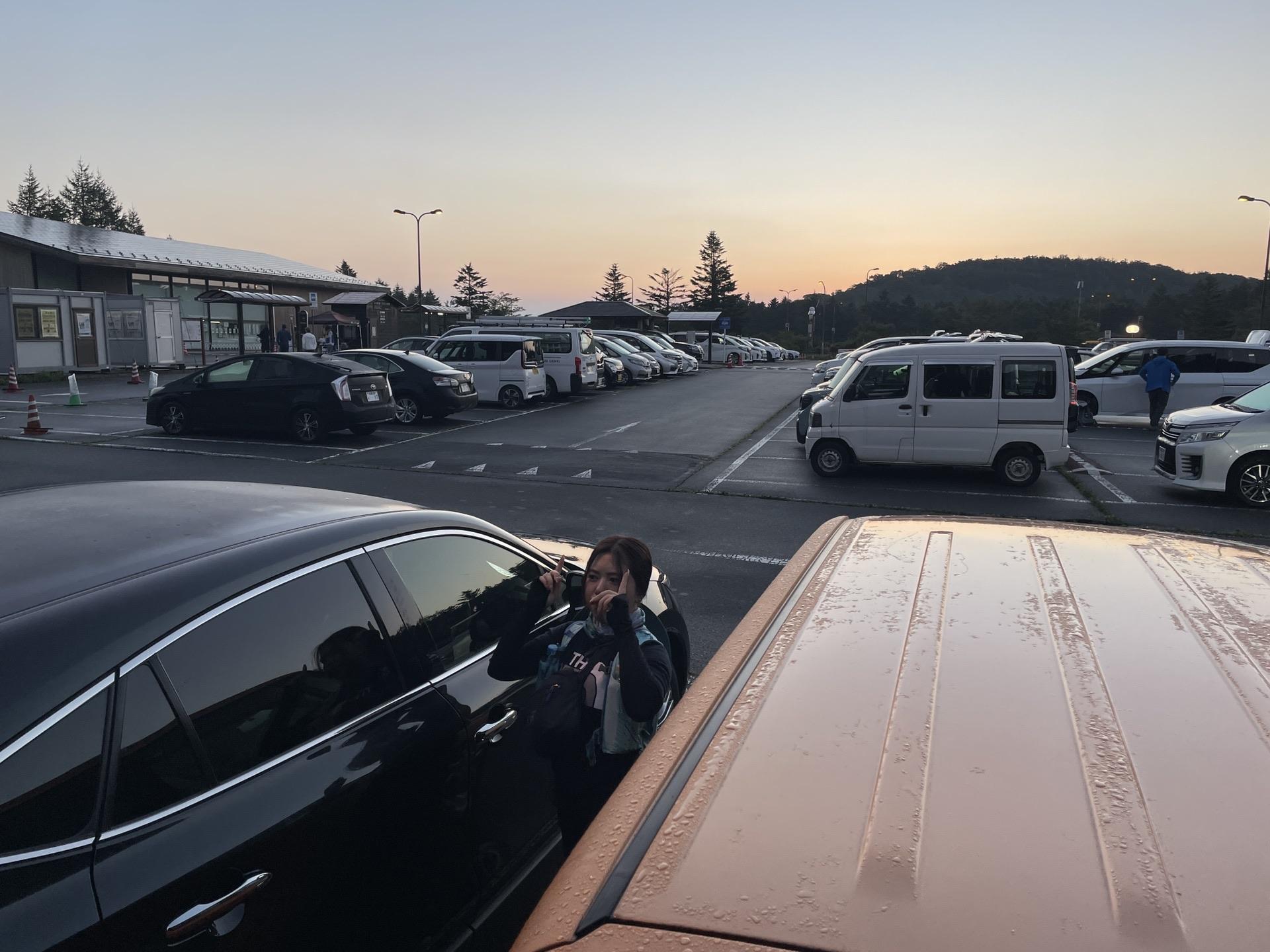 富士山 水ヶ塚駐車場 早朝5時