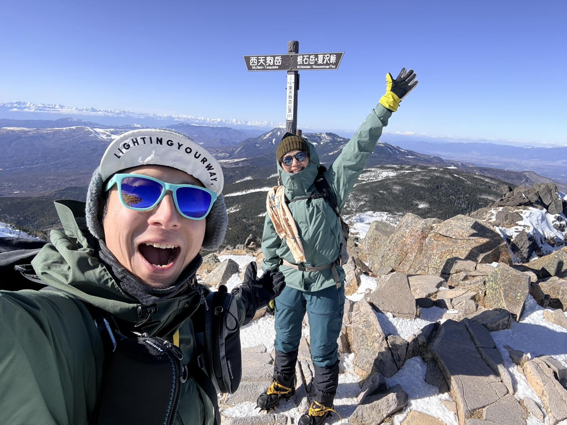 東天狗岳 山頂 登頂 2640m