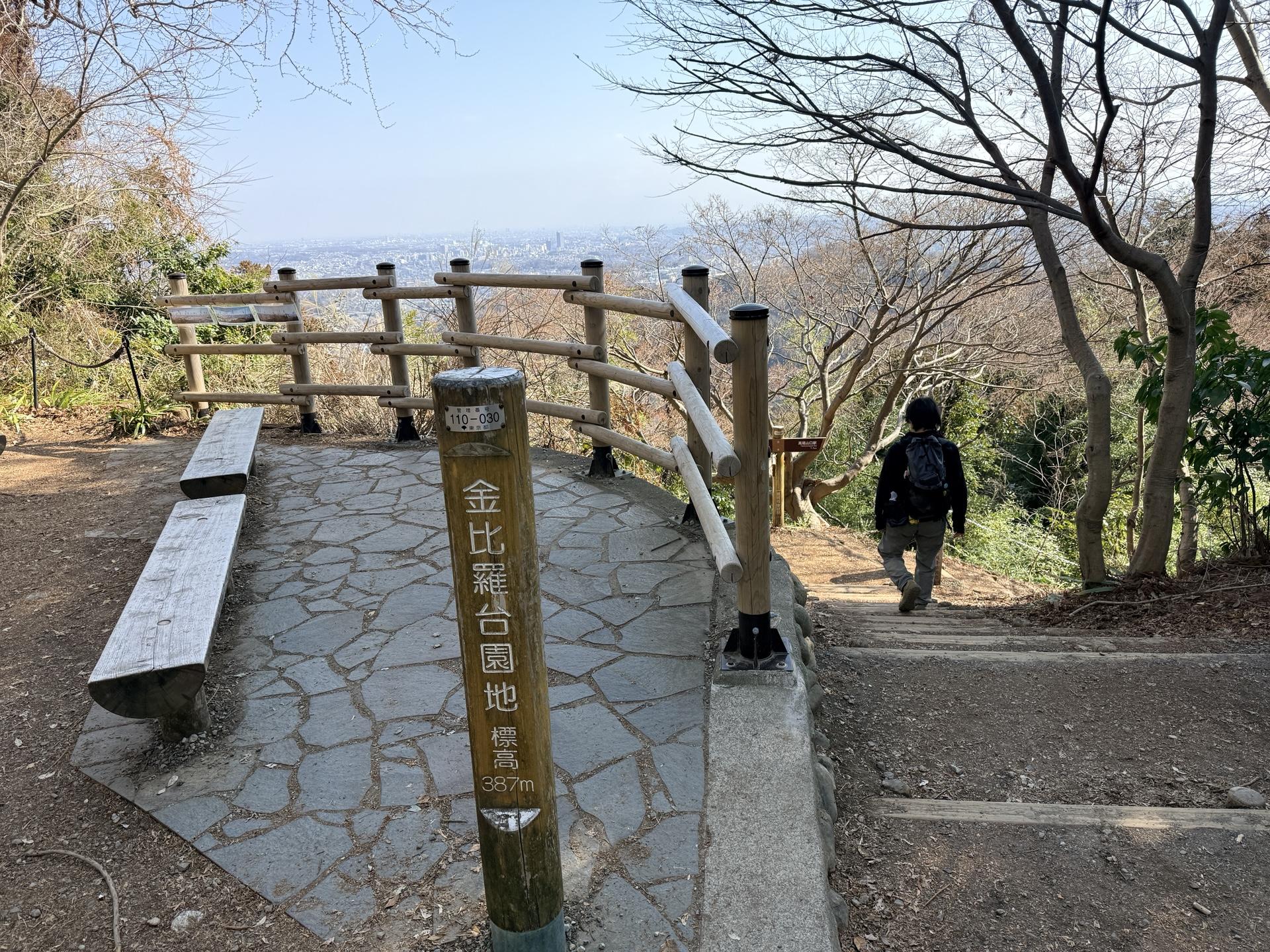 金比羅園地 下山ルート