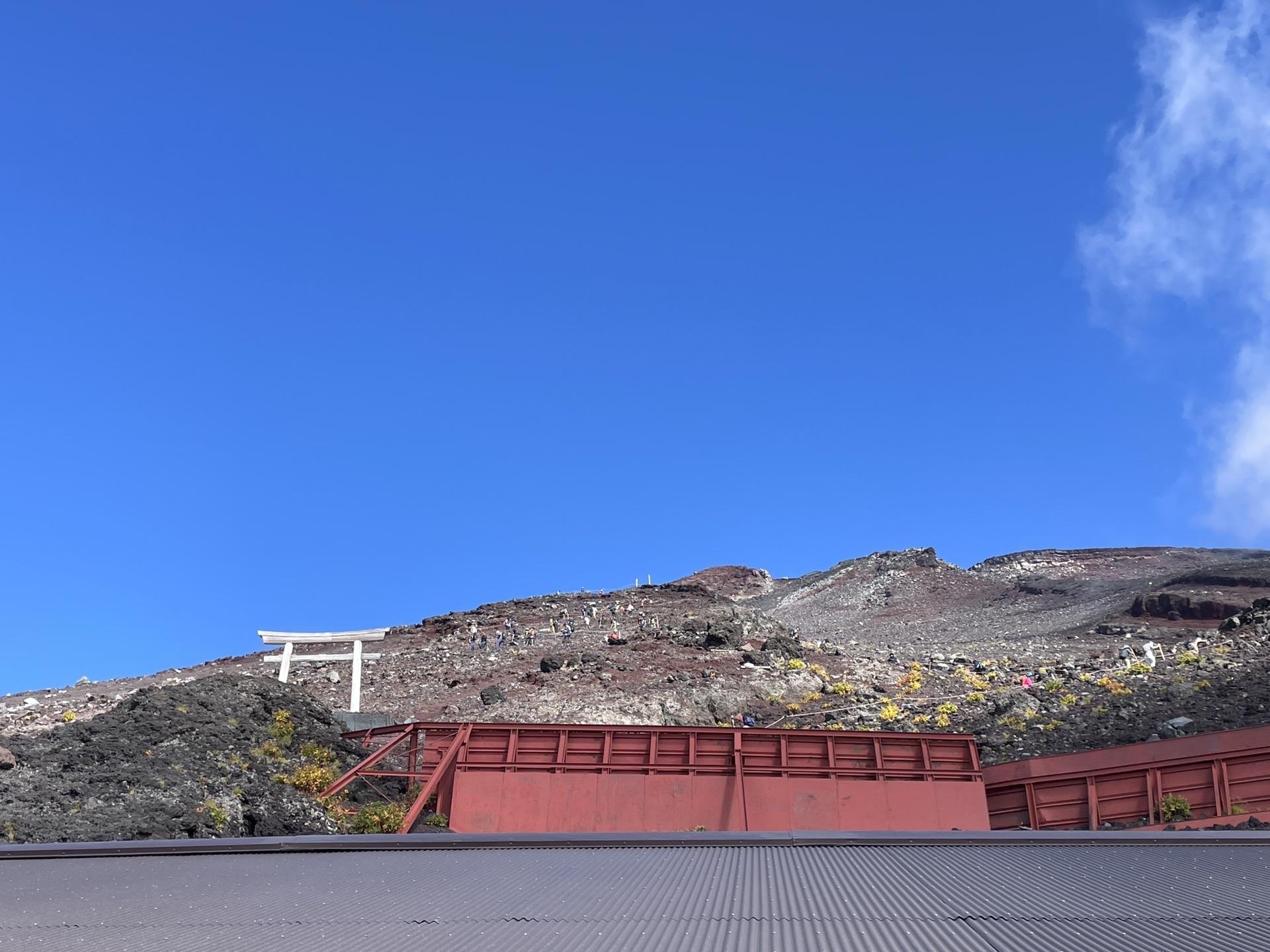富士山 富士宮ルート 九合目付近 鳥居