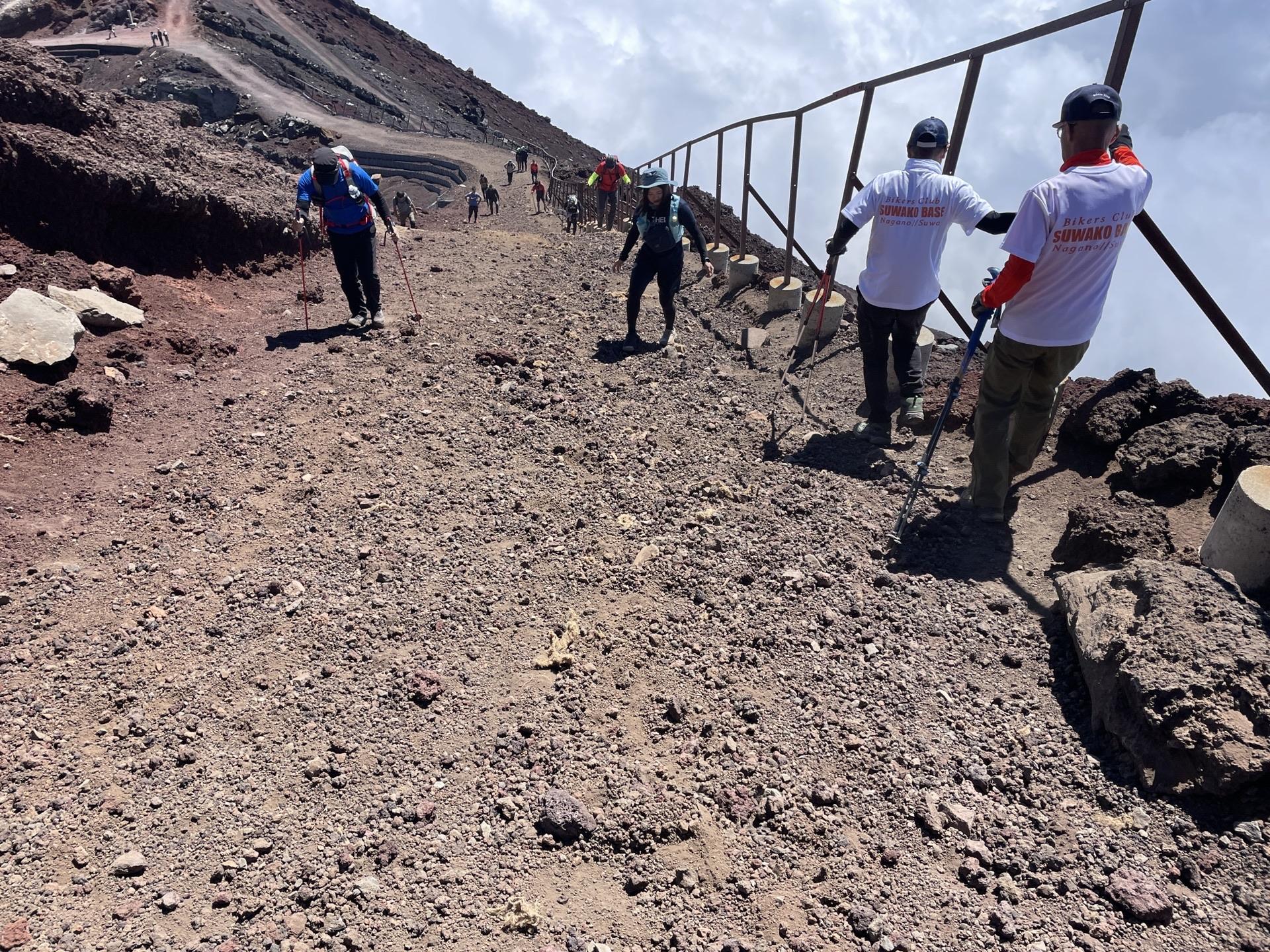 富士山 剣ヶ峰 登降 登山者