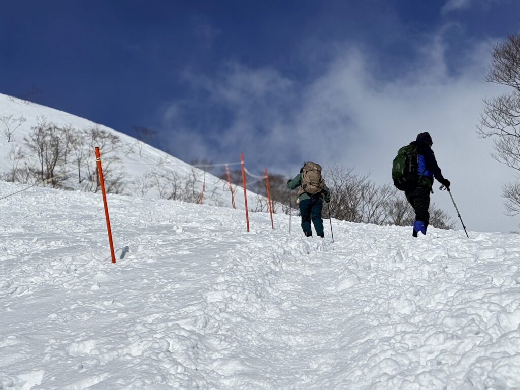 谷川岳 雪山 急登 天神尾根 登山