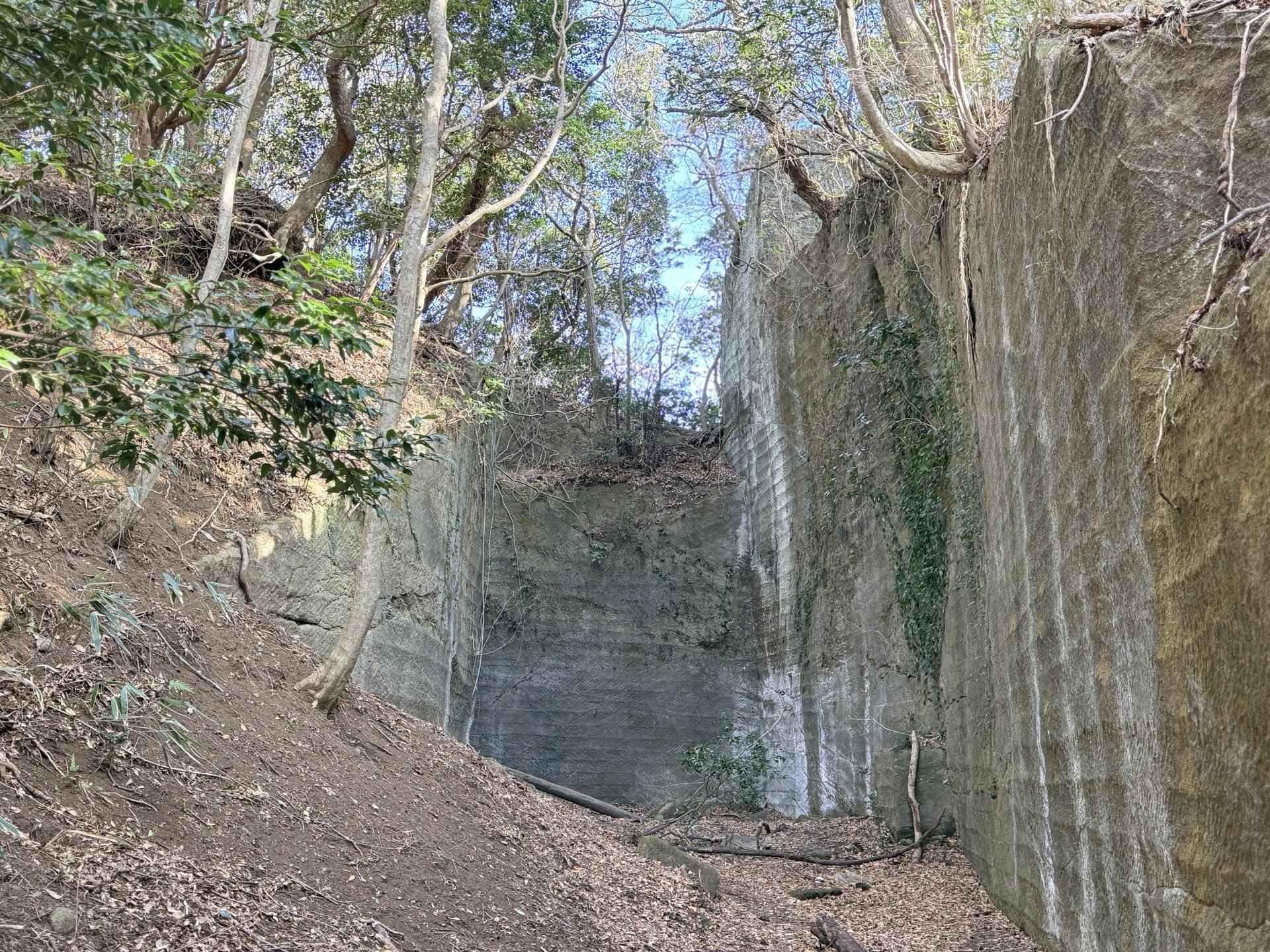 鋸山 山頂から下山方向へ