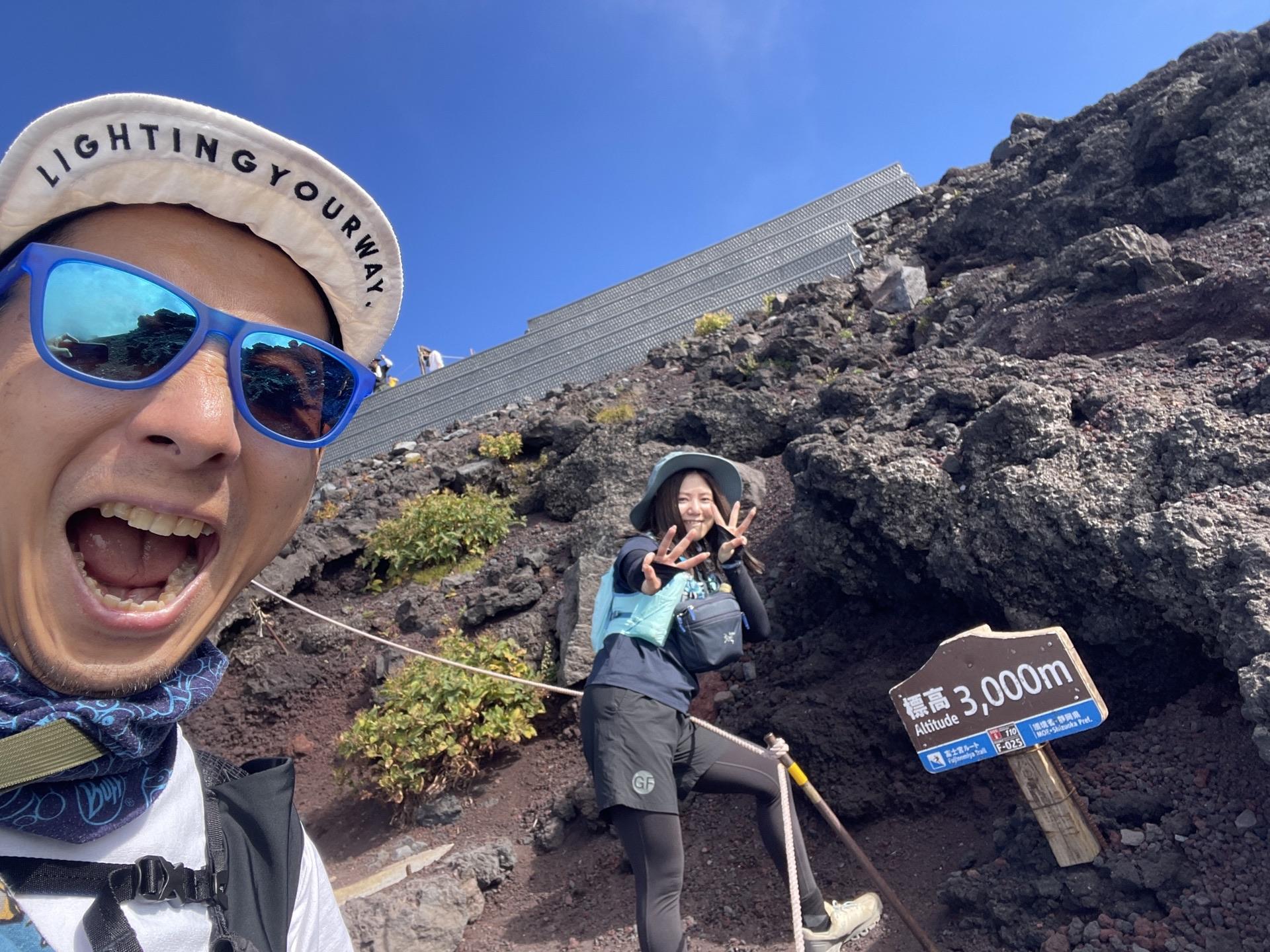富士山 富士宮ルート 七合目 登山仲間 人生最高標高更新