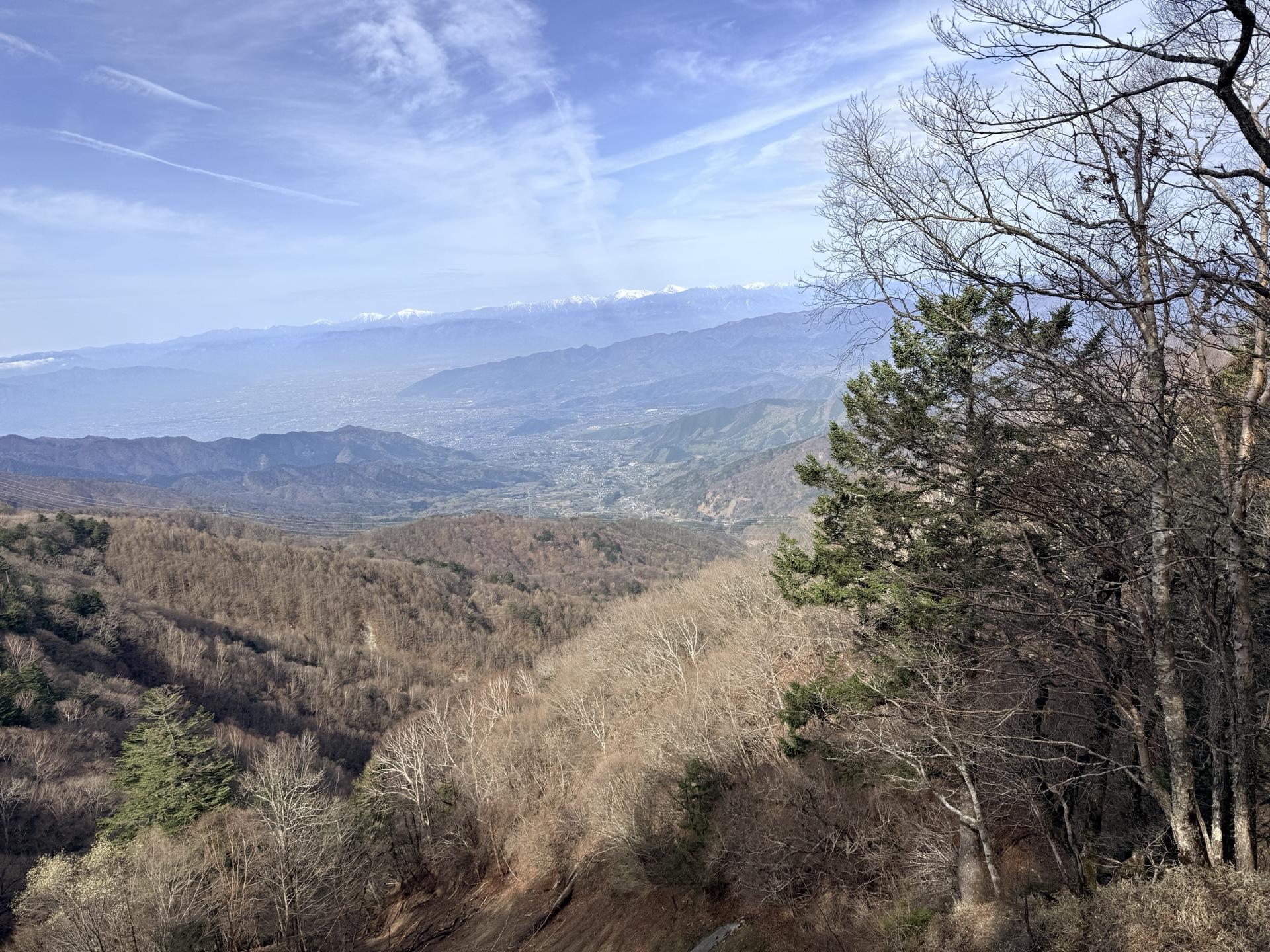 南アルプスの山並み