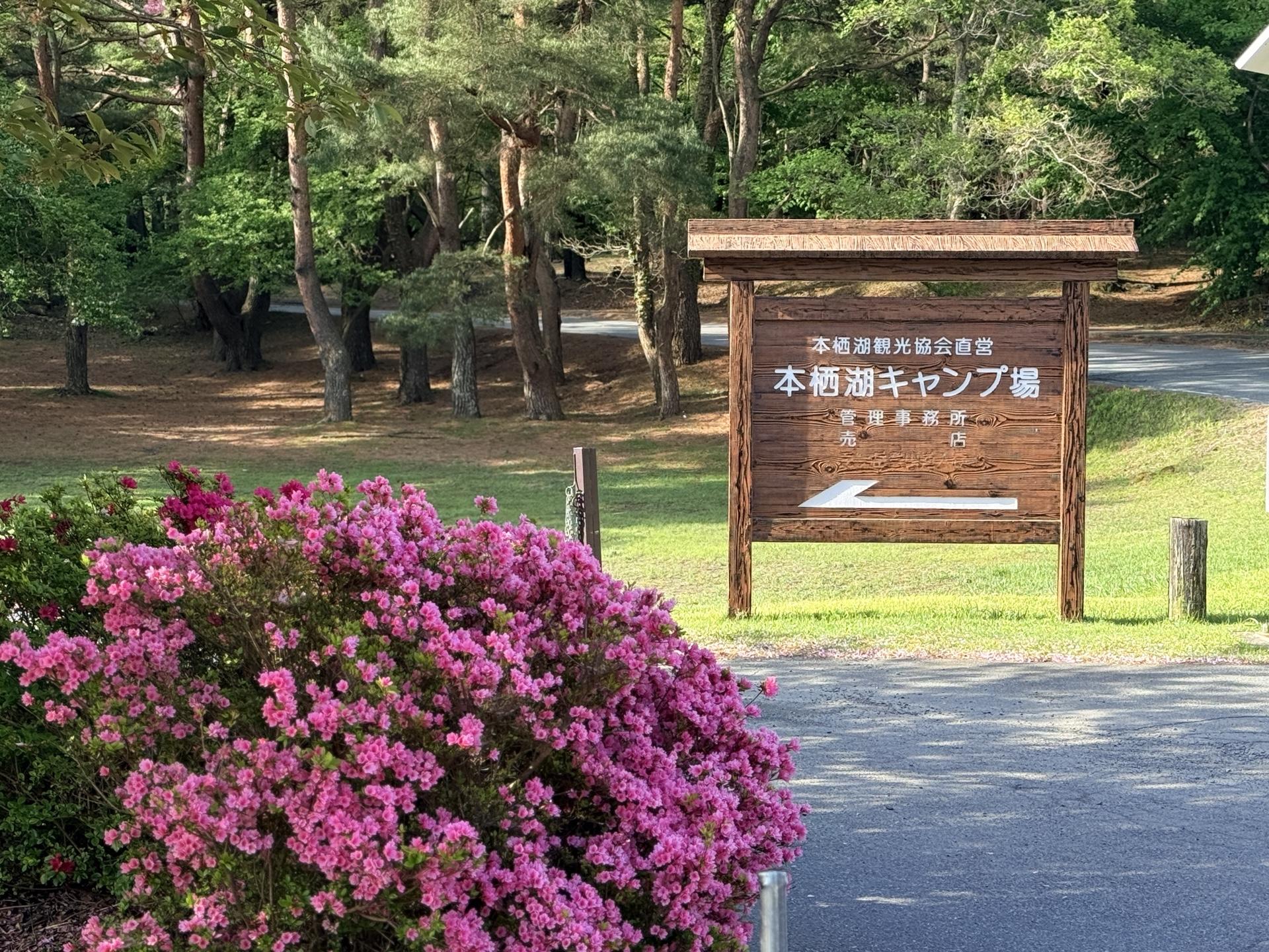 本栖湖キャンプ場駐車場・登山スタート地点
