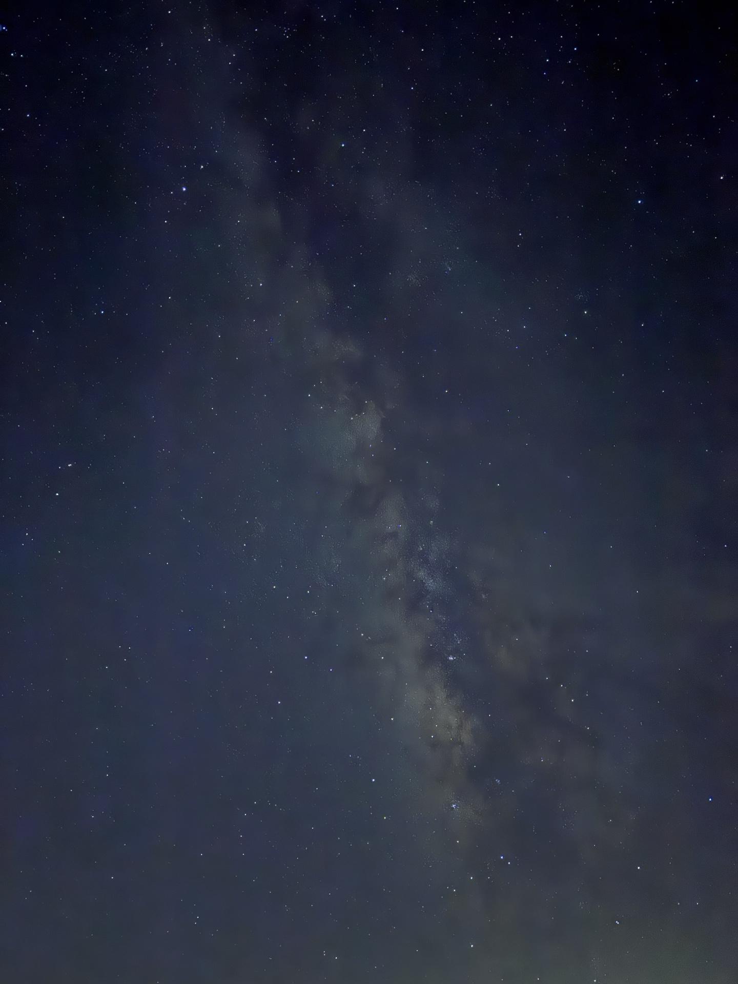 槍ヶ岳方面の星空