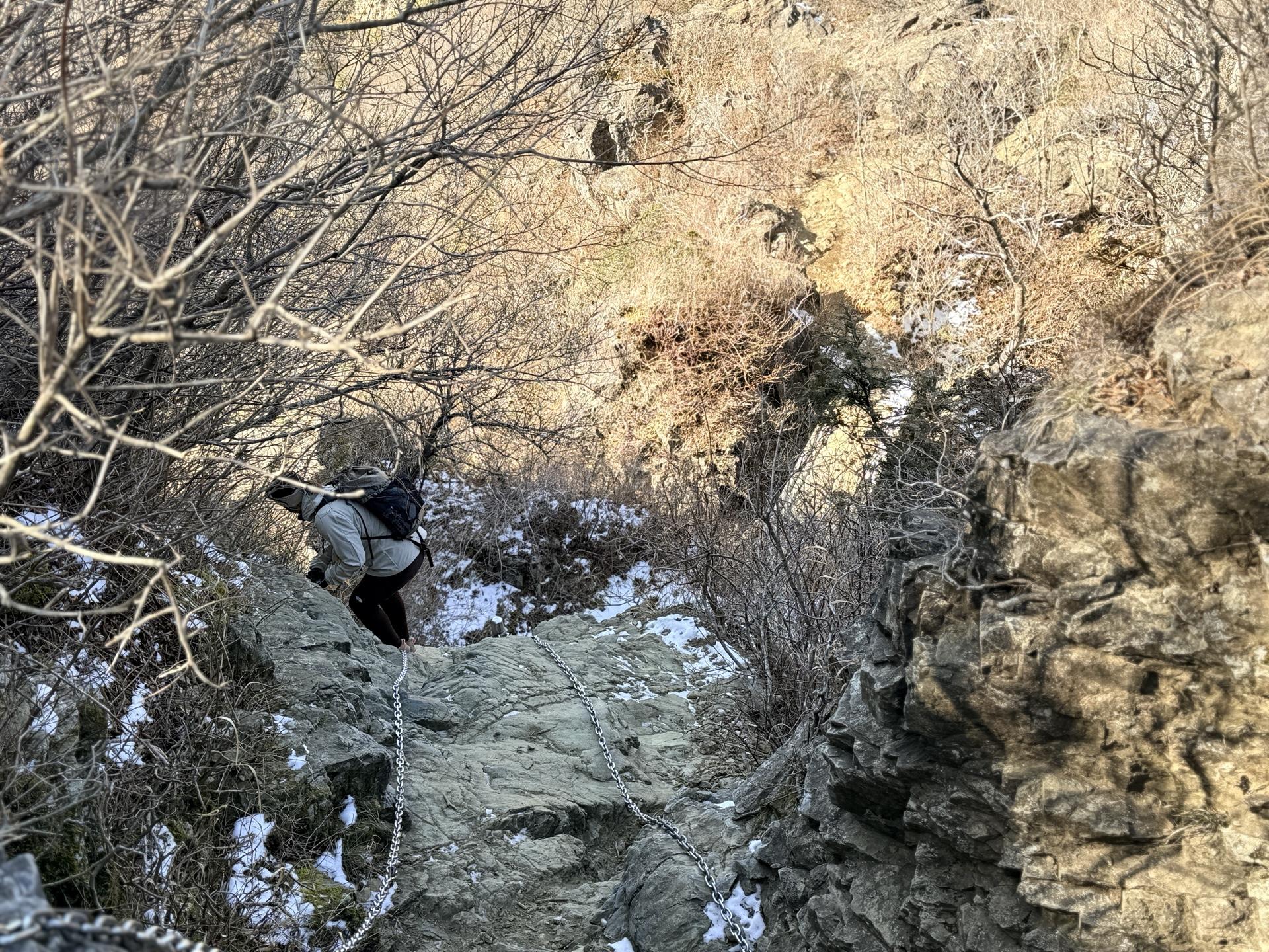 行者ヶ岳 鎖場