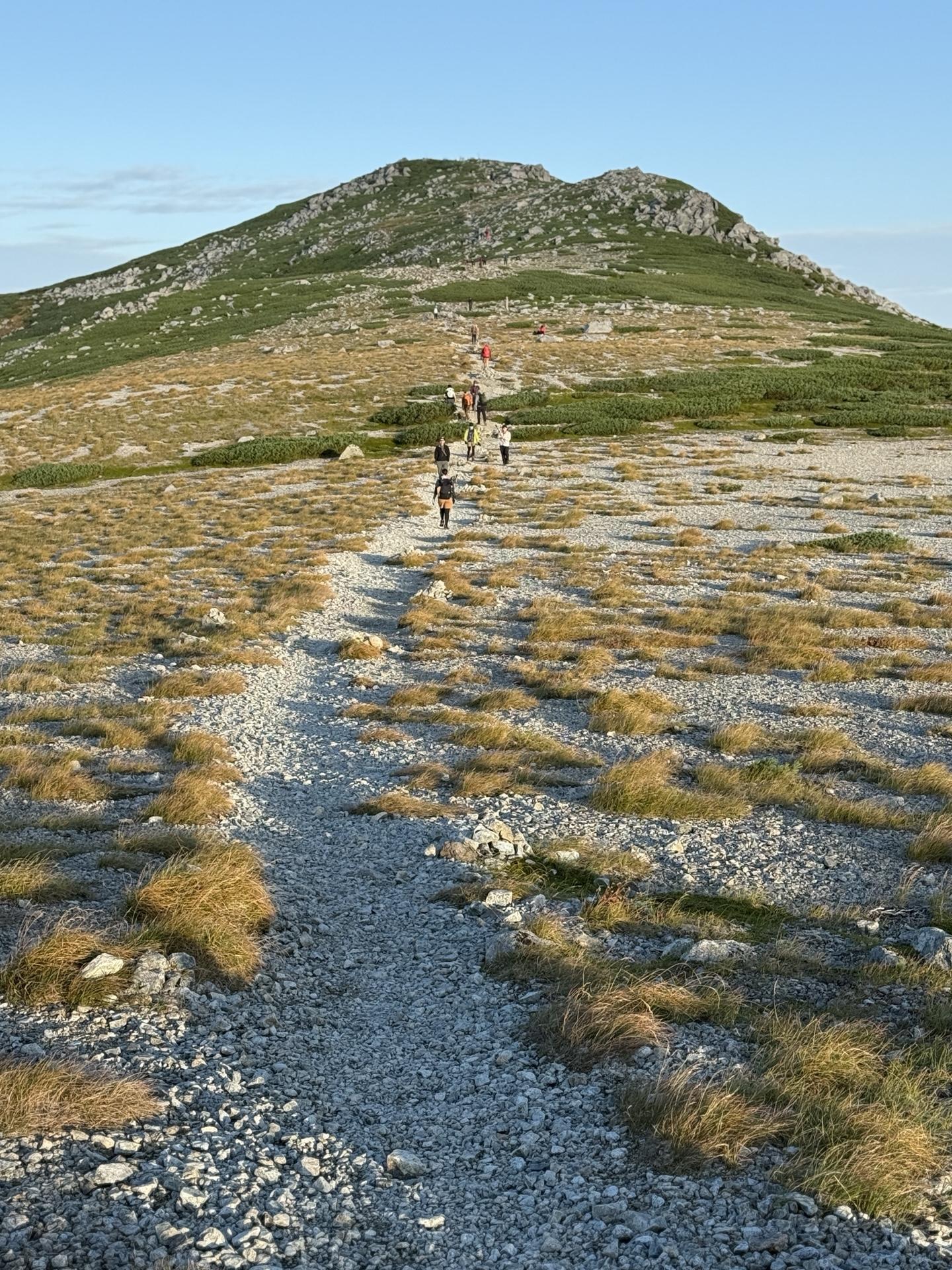 双六岳山頂手前