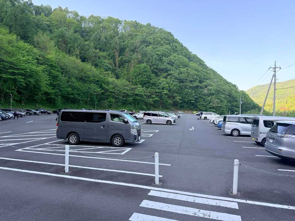 こちらが尾瀬第1駐車場🅿️ 駐車可能台数は280