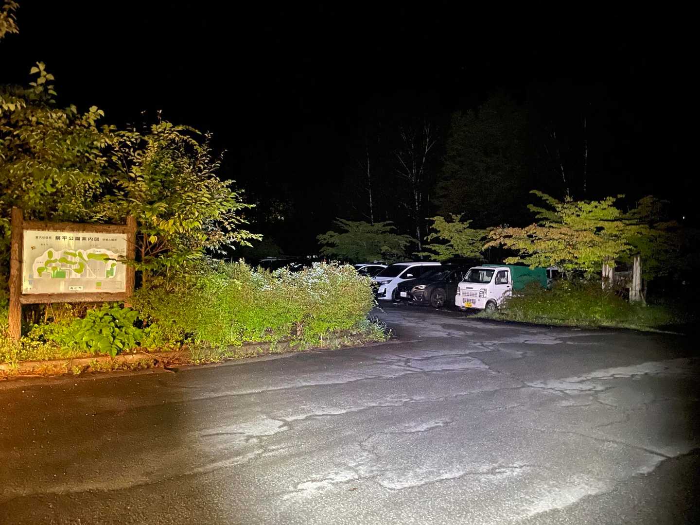 鍋平駐車場の混雑状況