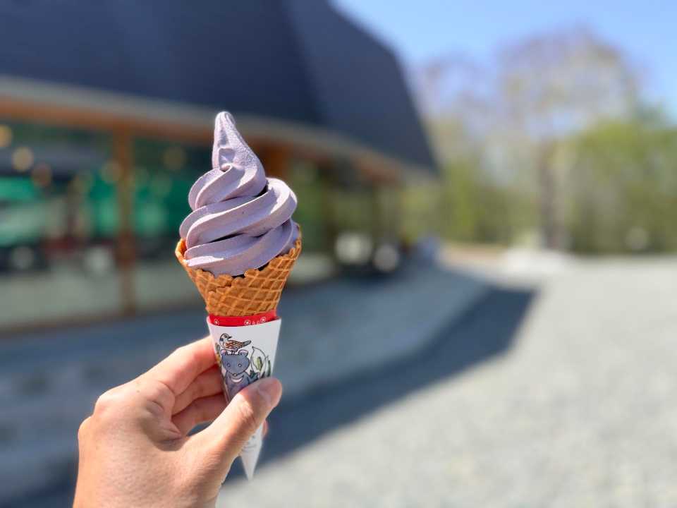 はとまちベースで購入した花豆ソフト700円
