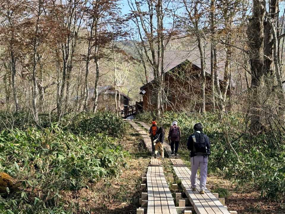 山の鼻に到着
