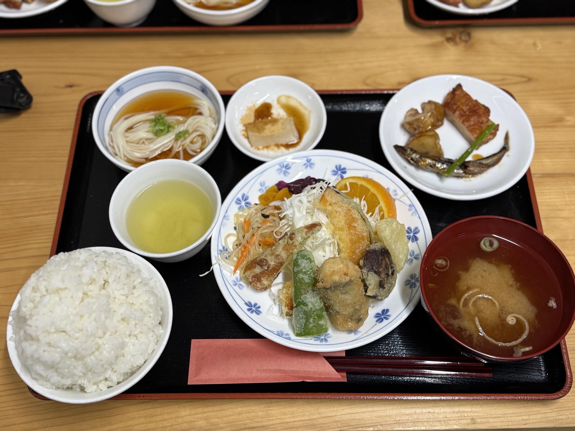 双六小屋 天ぷら夕食