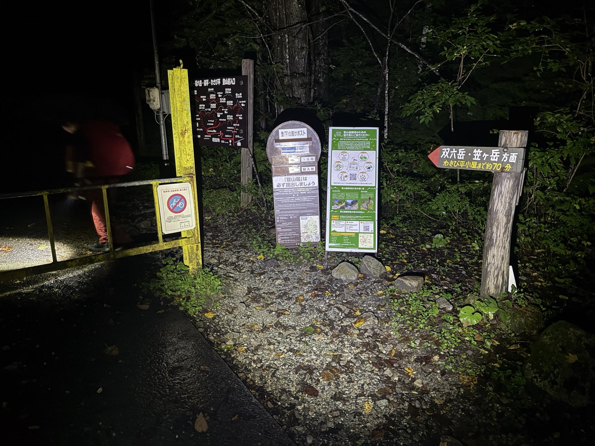 雨の林道