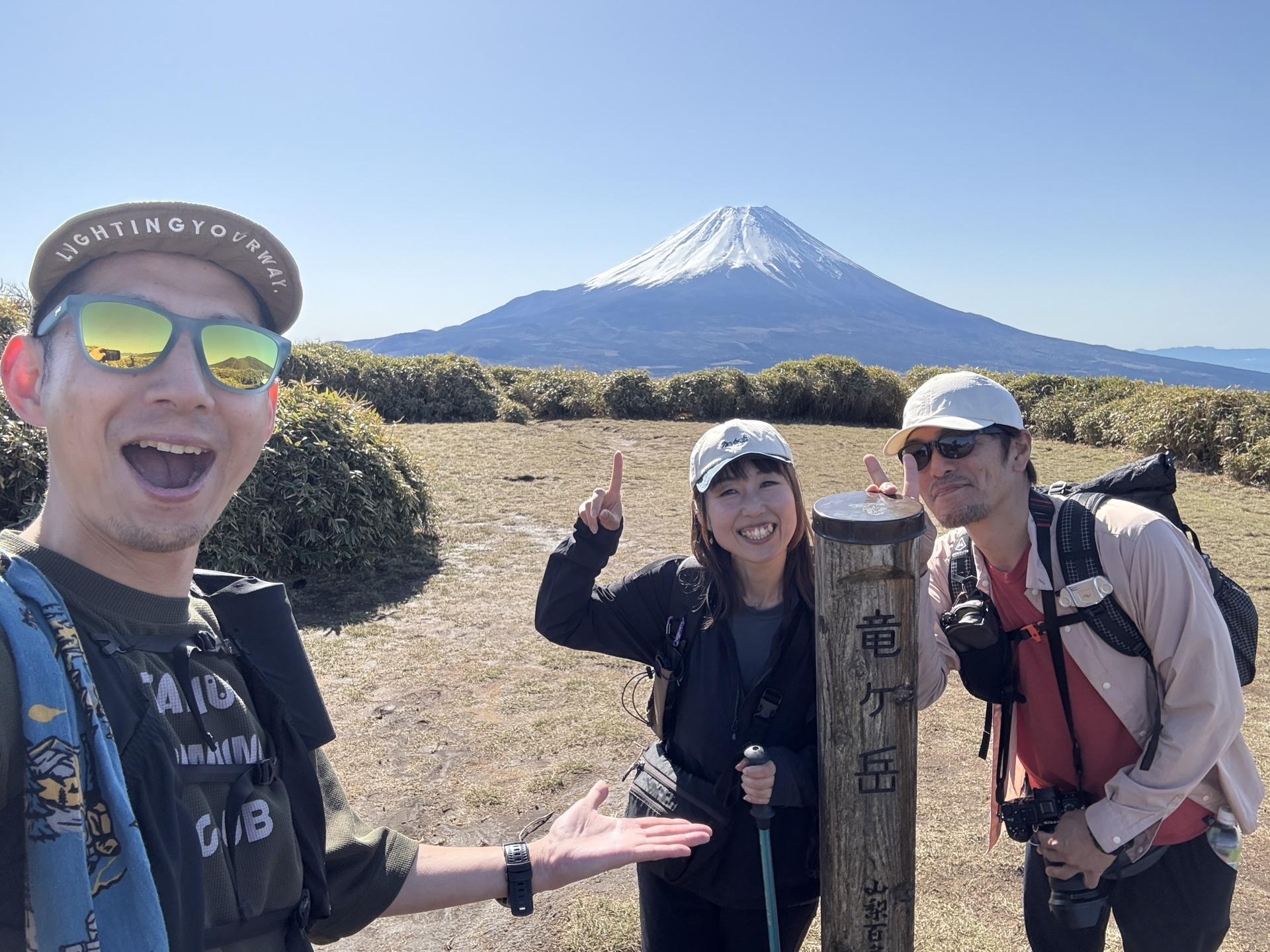 竜ヶ岳山頂から望む富士山の絶景(2025年5月)