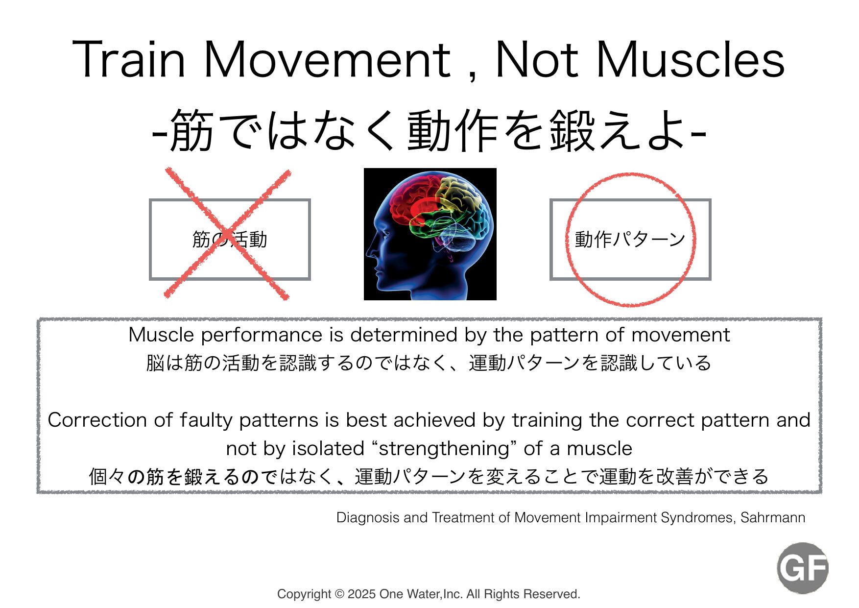 Train Movement Not Muscles のコンセプト図