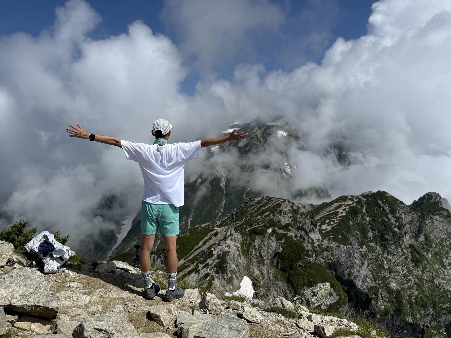 唐松岳 山頂 2696m 山頂標識 2025年7月9日9時30分撮影