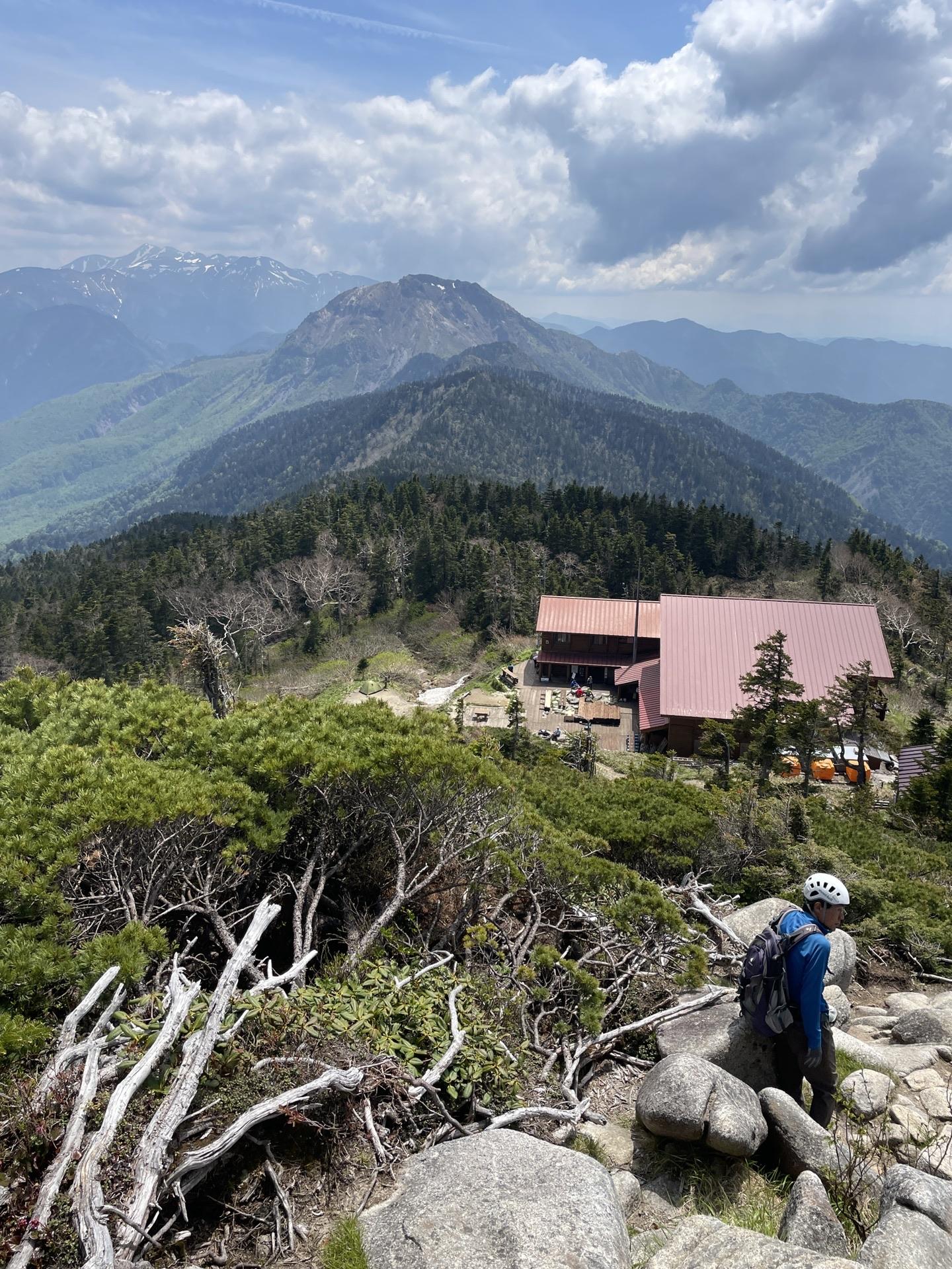 西穂丸山から下山 乗鞍岳