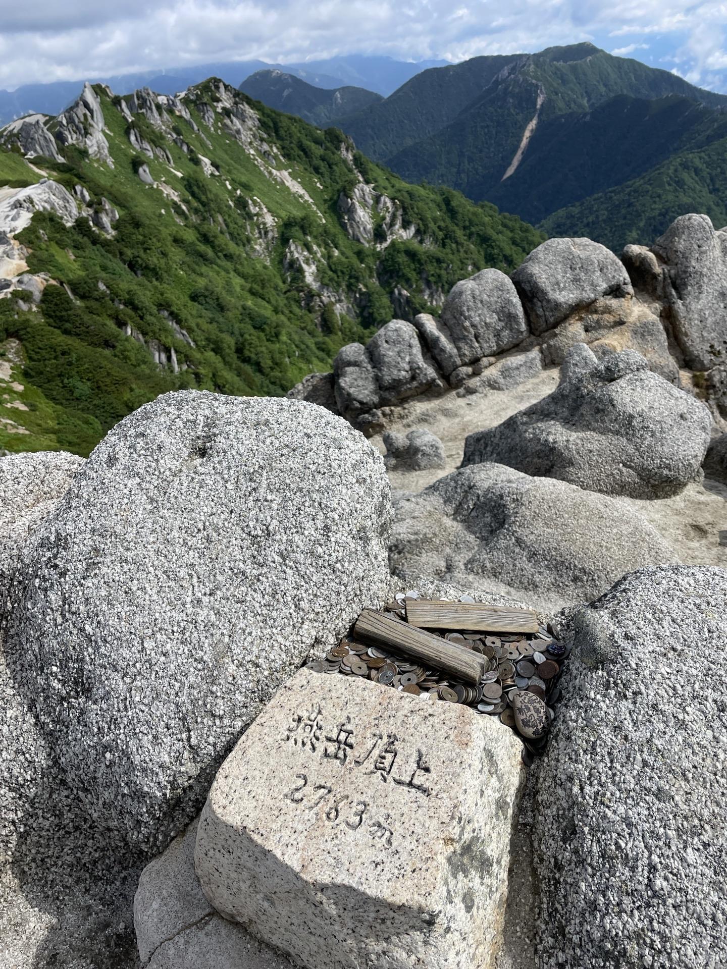 表銀座 燕岳 山頂