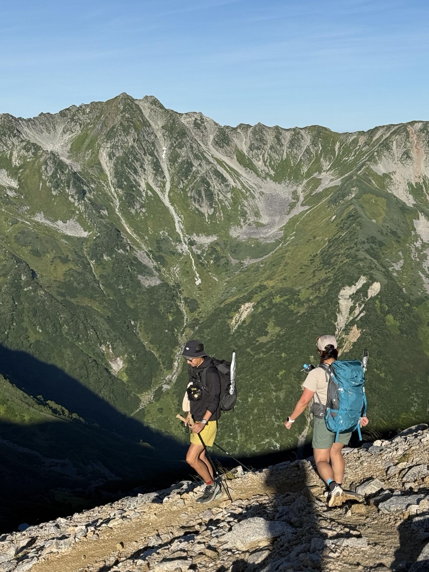 裏銀座 稜線 水晶岳とともに