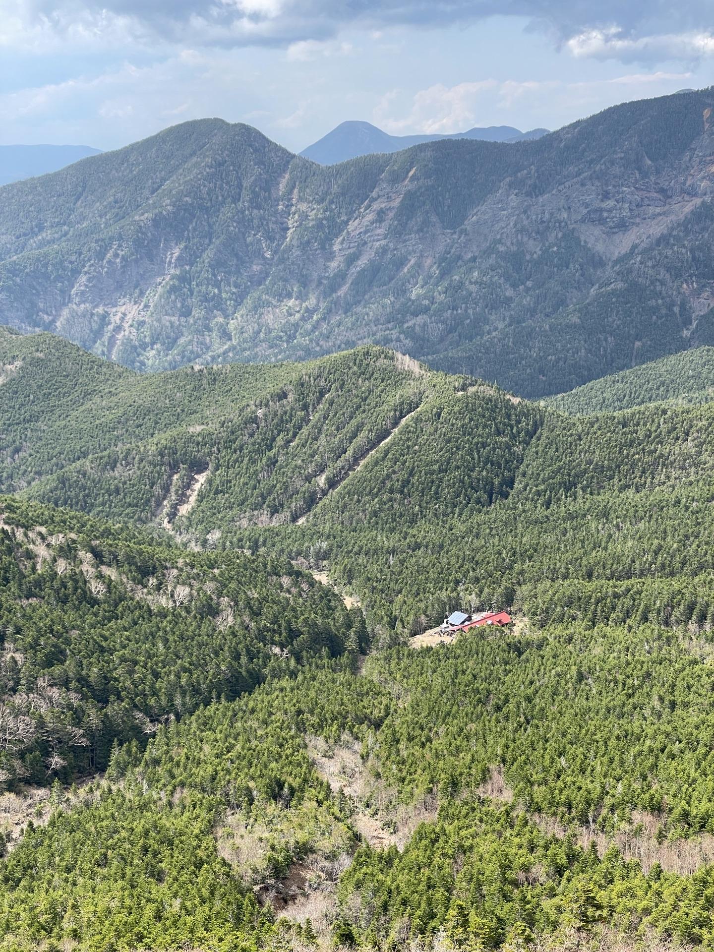 行者小屋 蓼科山 赤岳