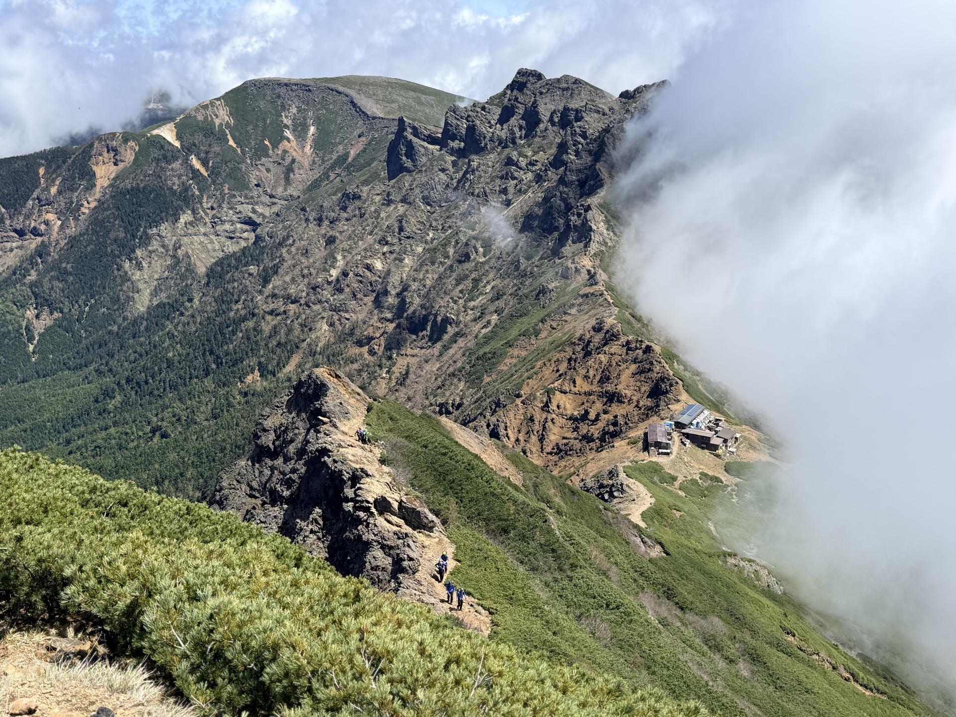 赤岳 赤岳山頂の休憩