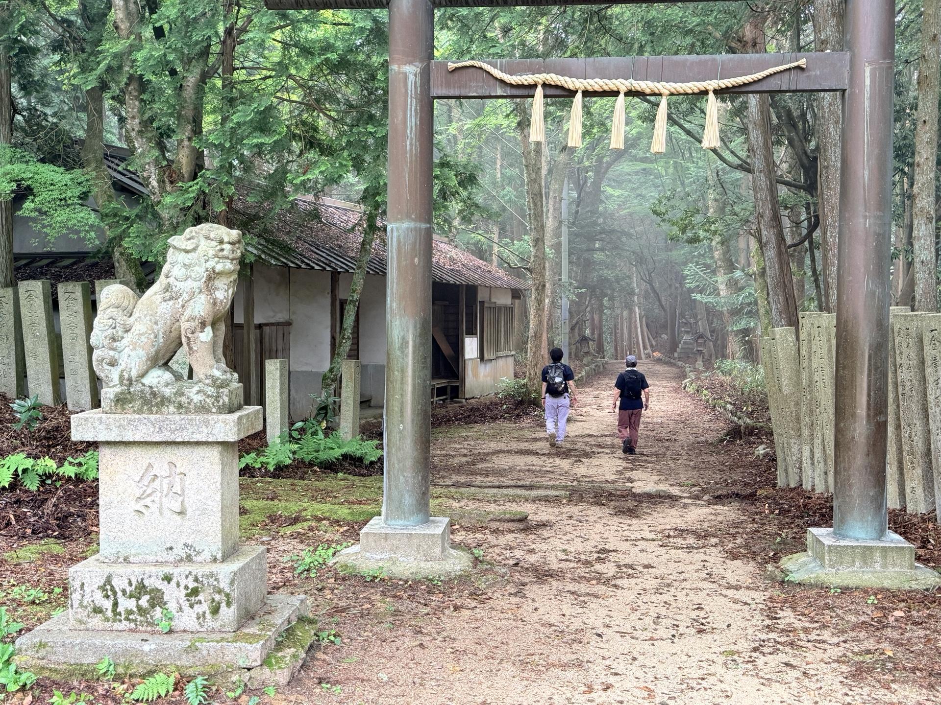 金剛山 千早城跡 霧