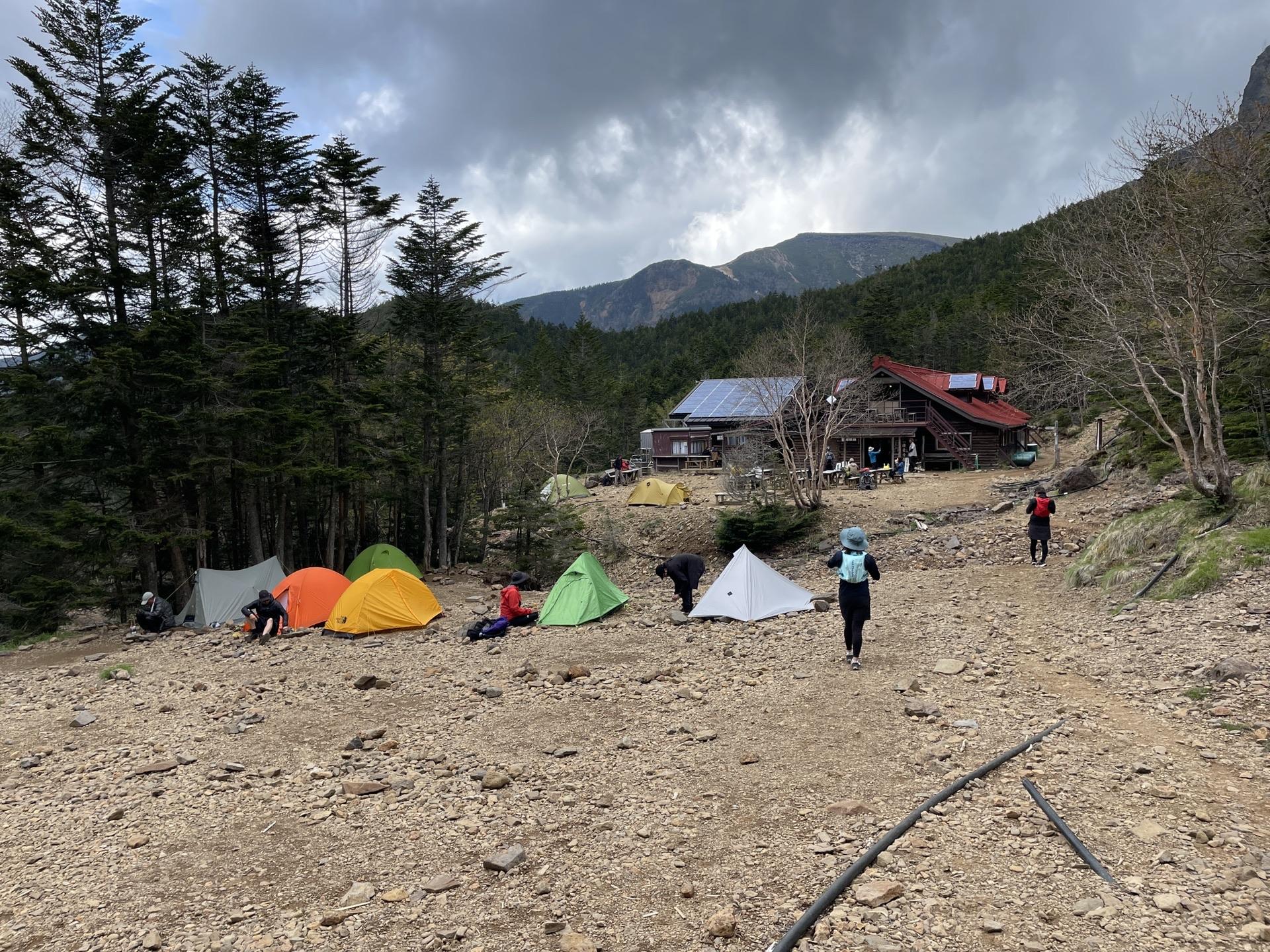 行者小屋 赤岳