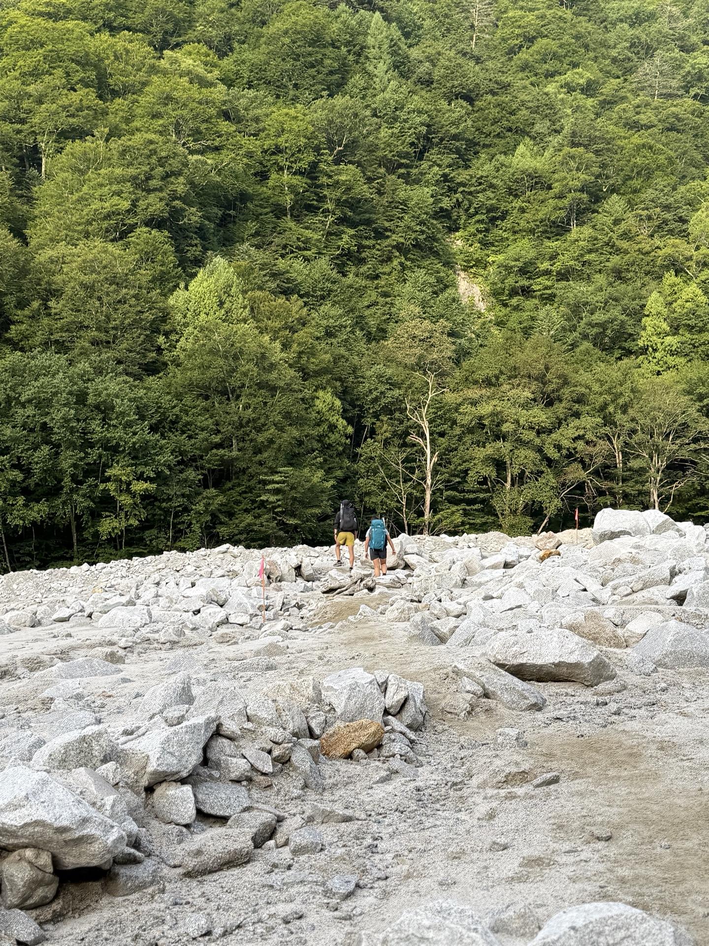 裏銀座 高瀬ダム 土砂の堆積