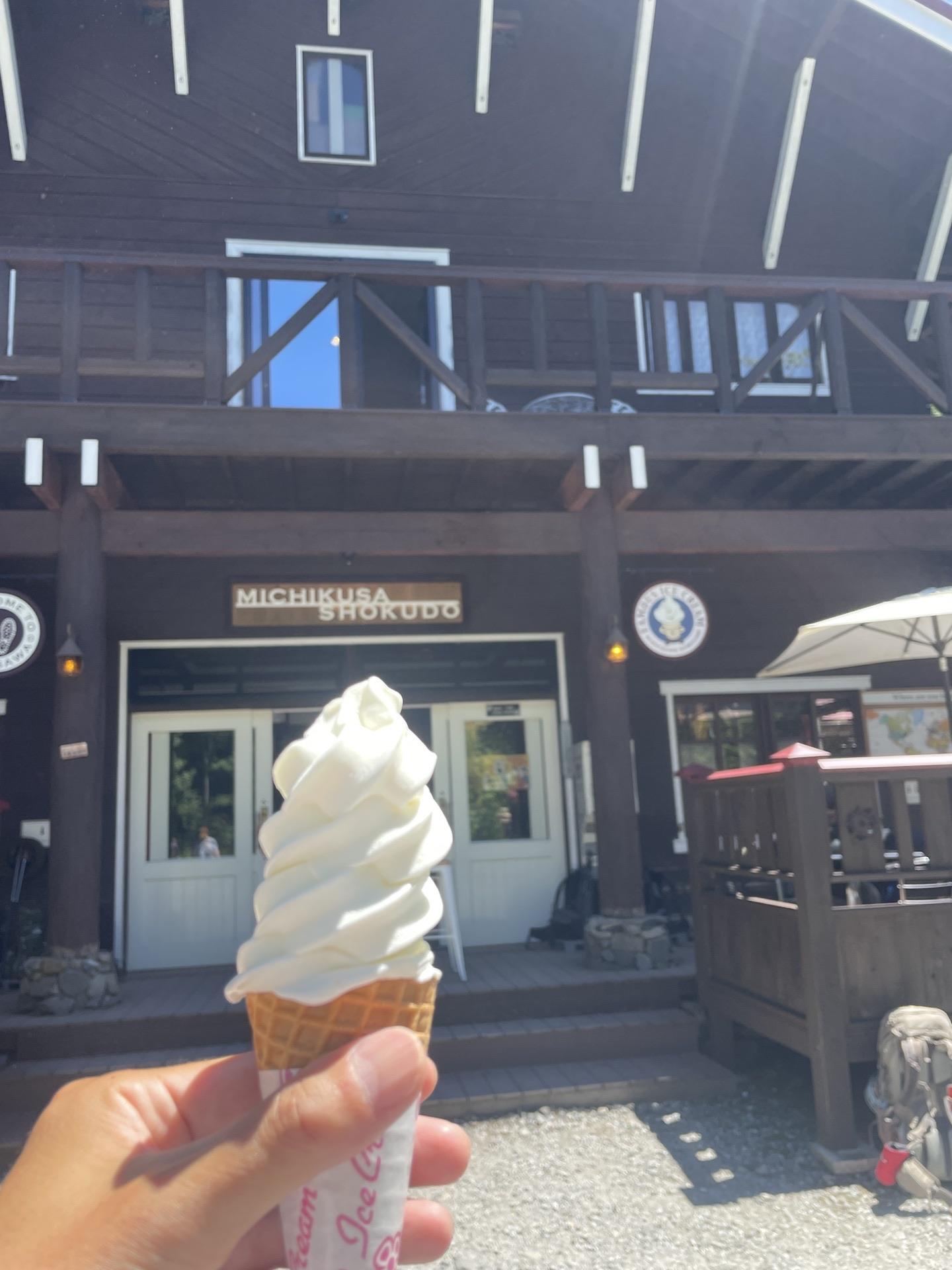 表銀座 徳沢園 ランチ 食後は名物のソフトクリームも忘れずに。