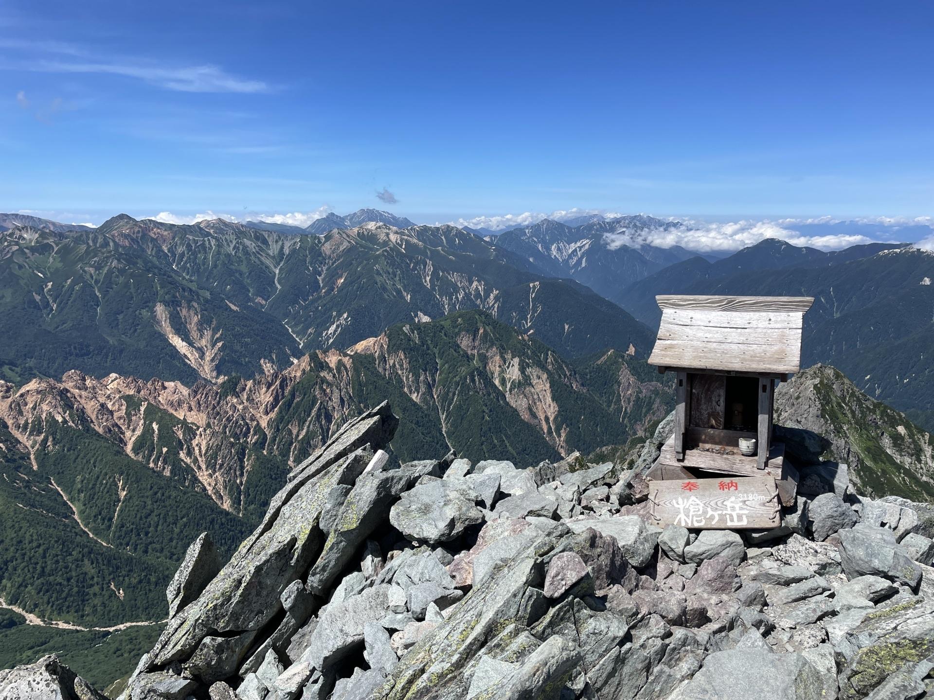 表銀座 槍ヶ岳 山頂