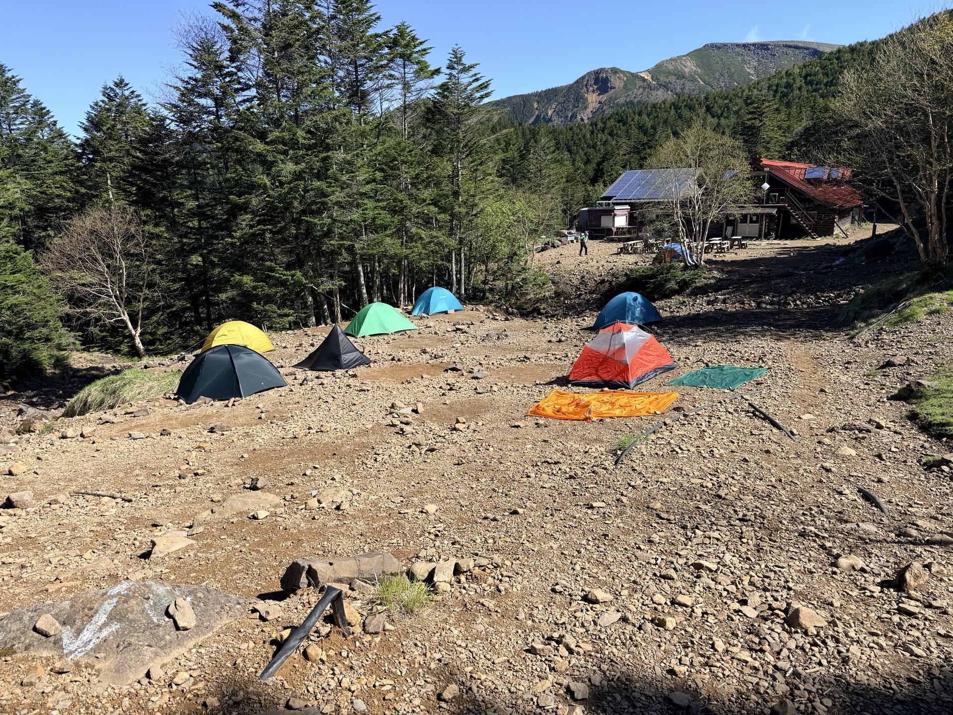 赤岳 行者小屋とテン場