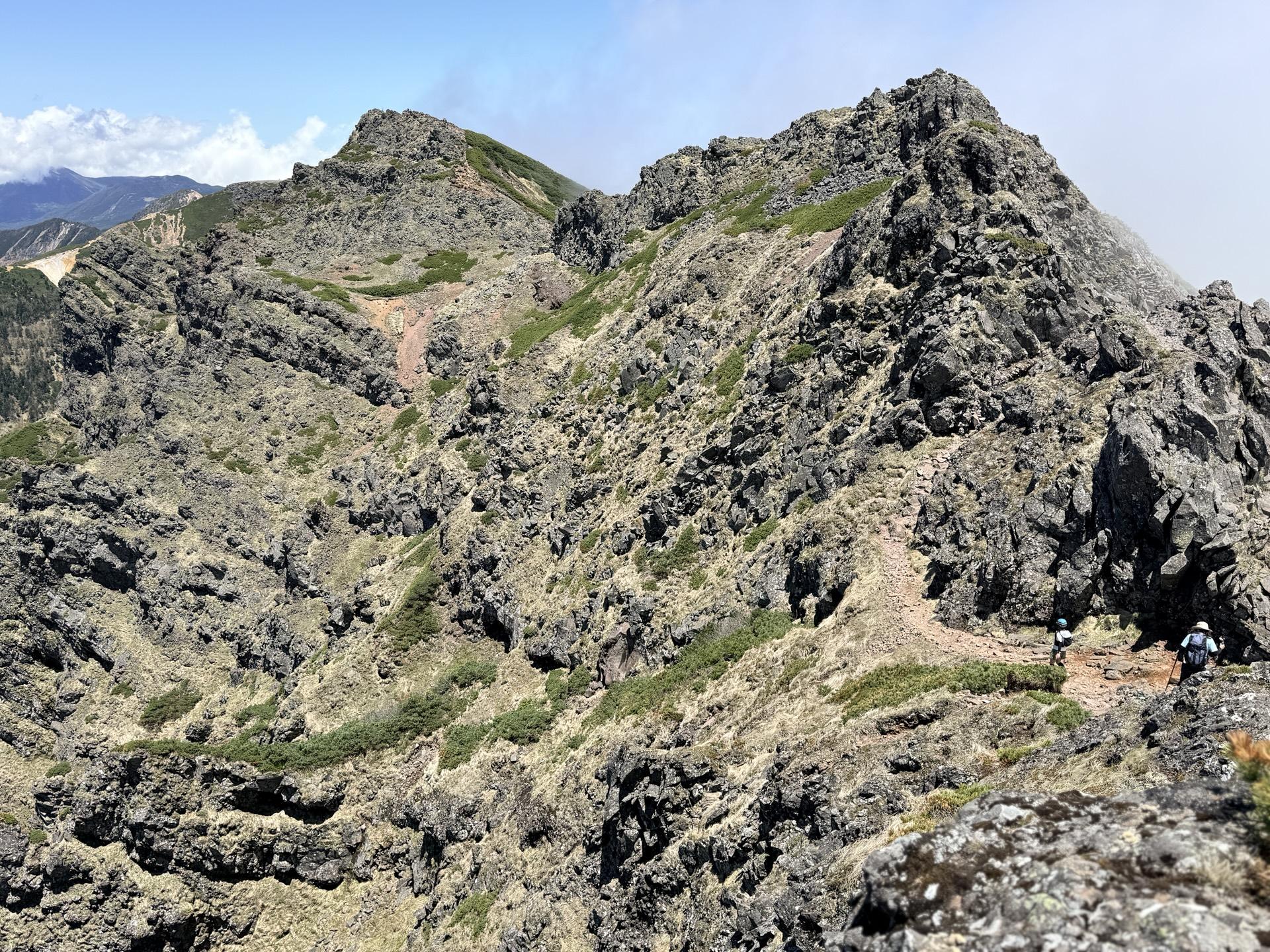 赤岳 岩稜帯と横岳