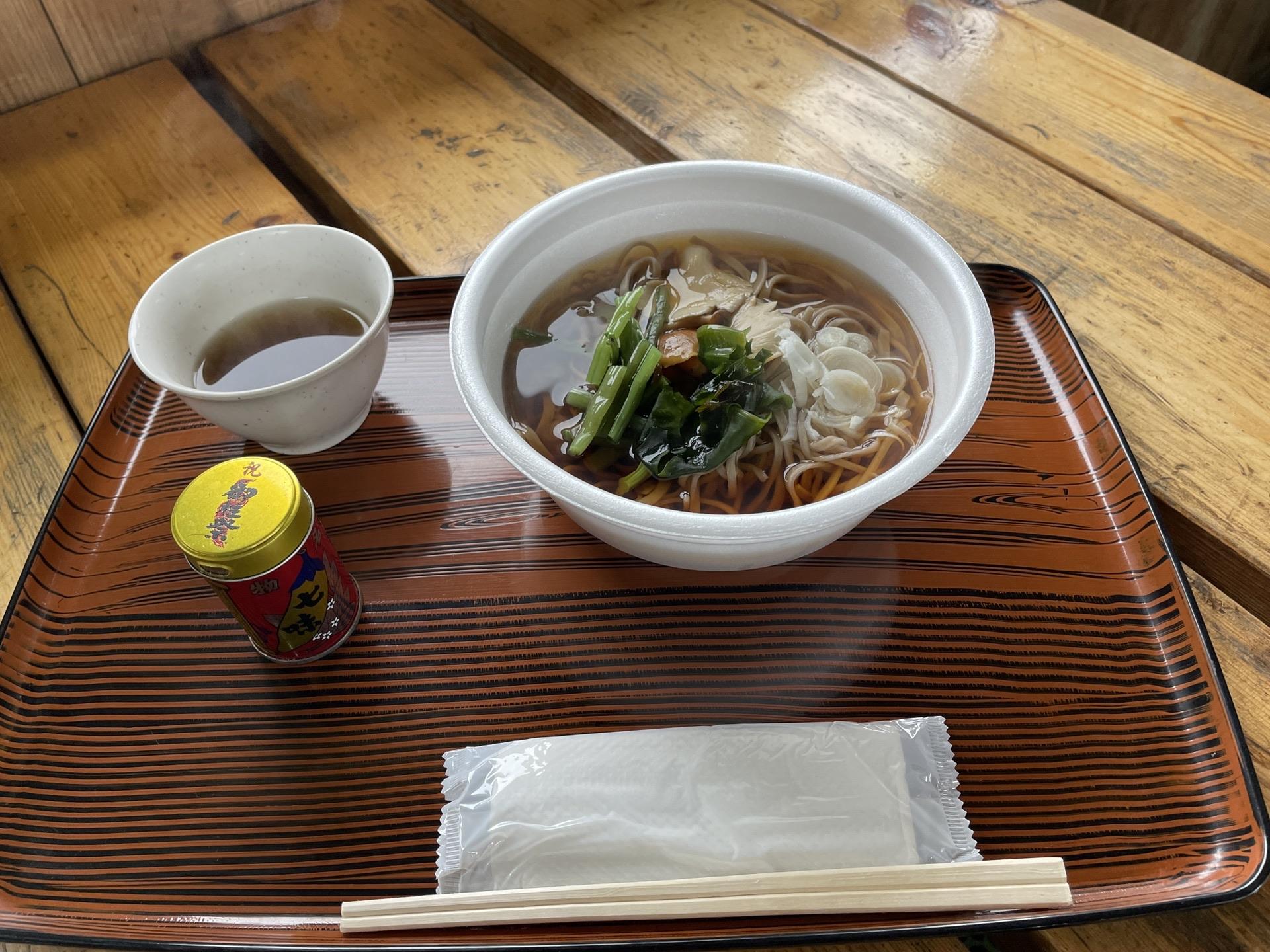 赤岳天望荘 山菜そば ランチ