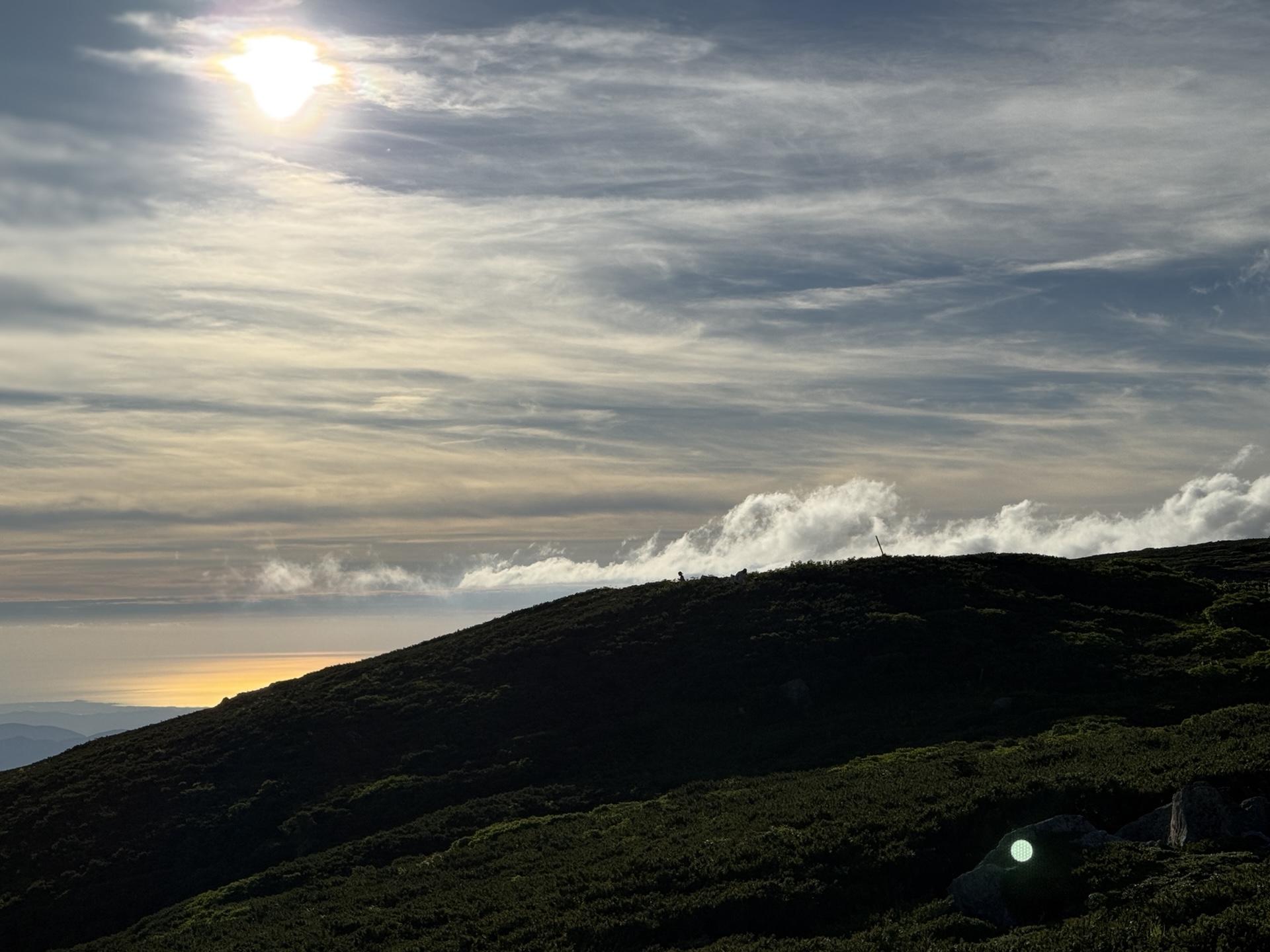 白山 日没までのんびり過ごす