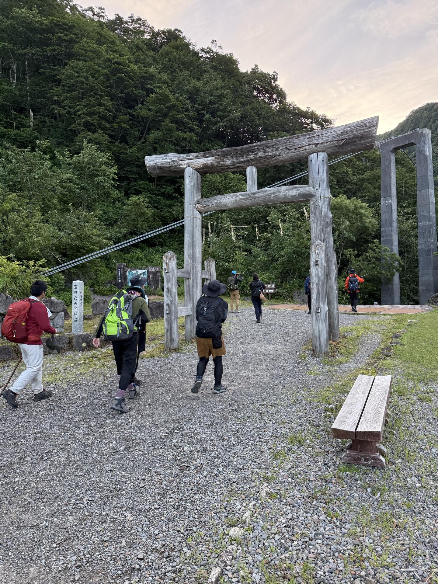 白山 別当出合登山口 鳥居