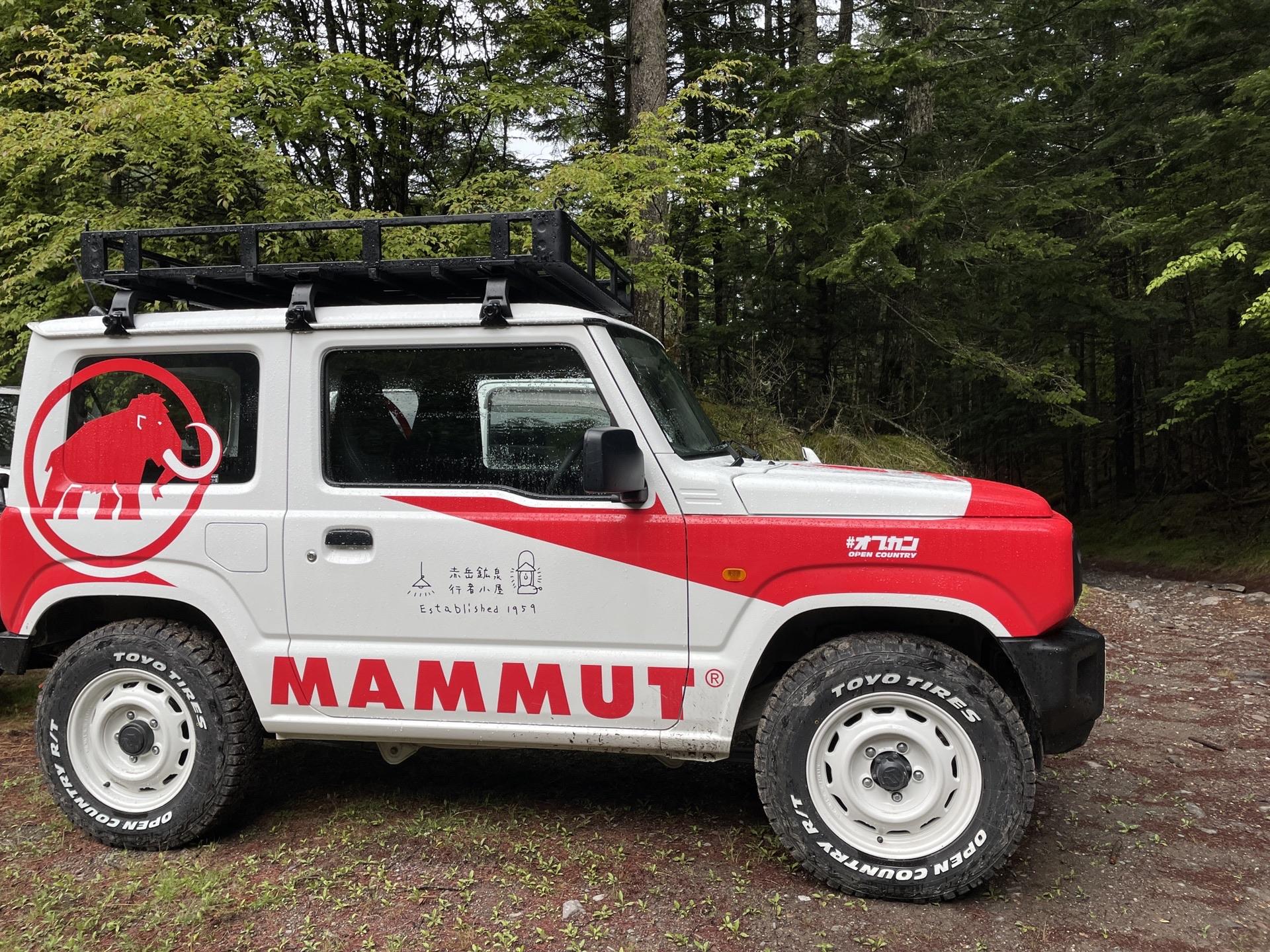 赤岳鉱泉 マムート ジムニー コラボカー