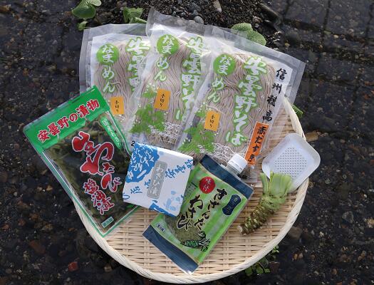 【ふるさと納税】藤屋わさび農園　【極】わさび好きセット　生わさび、安曇野そば、わ