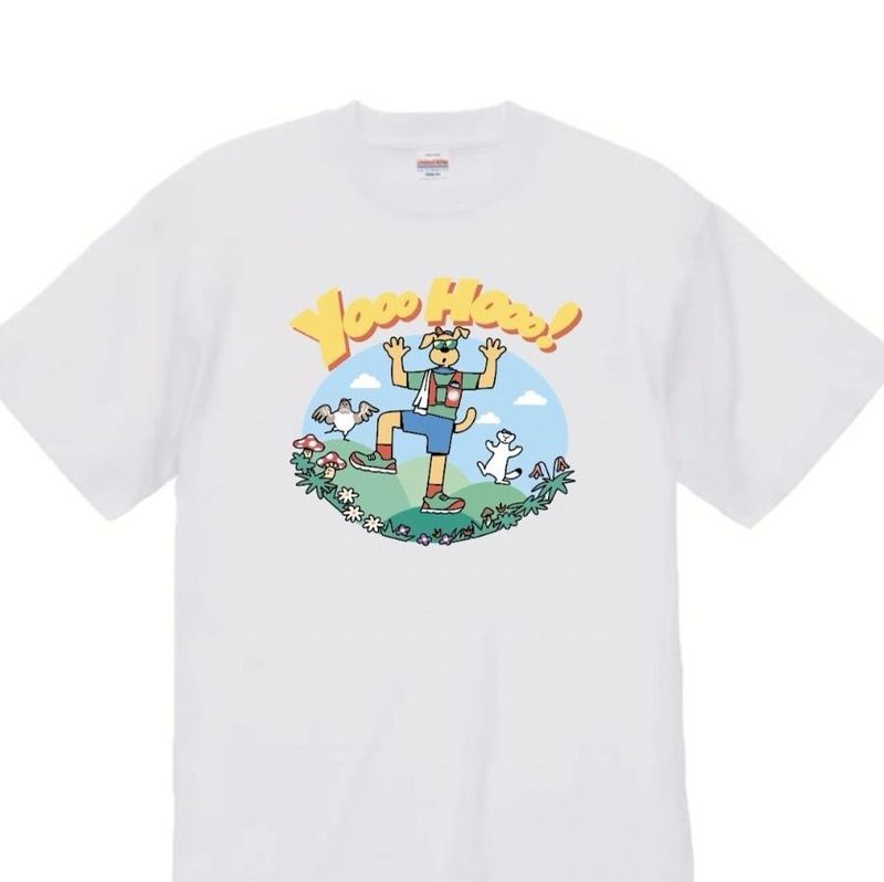 イッチーの頂メシ オリジナルTシャツ(ホワイト・ネイビー)