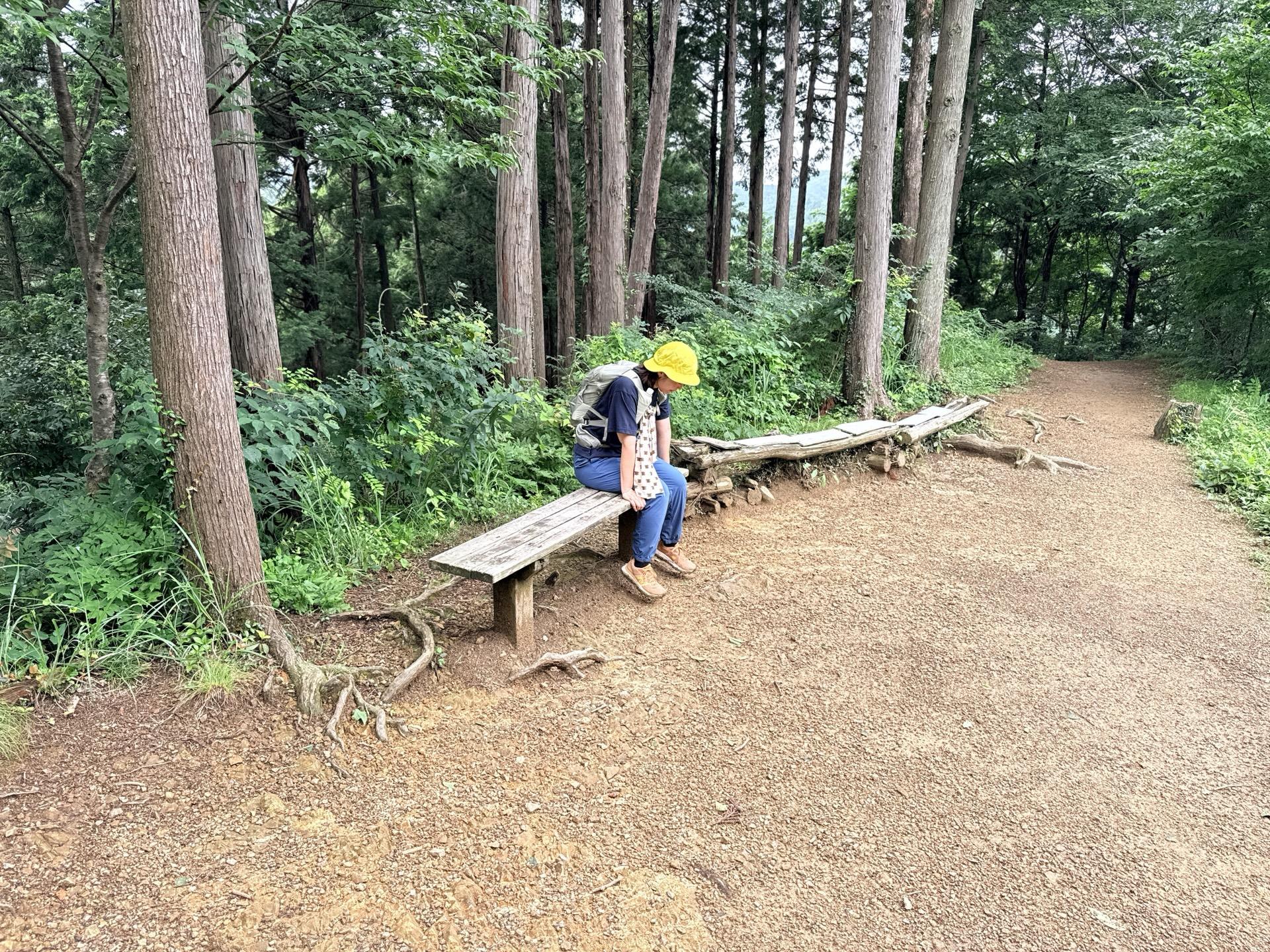 南高尾セブンサミッツ こちらが草戸峠 ベンチもあるので休日にはたくさんの方がひと休みする場所