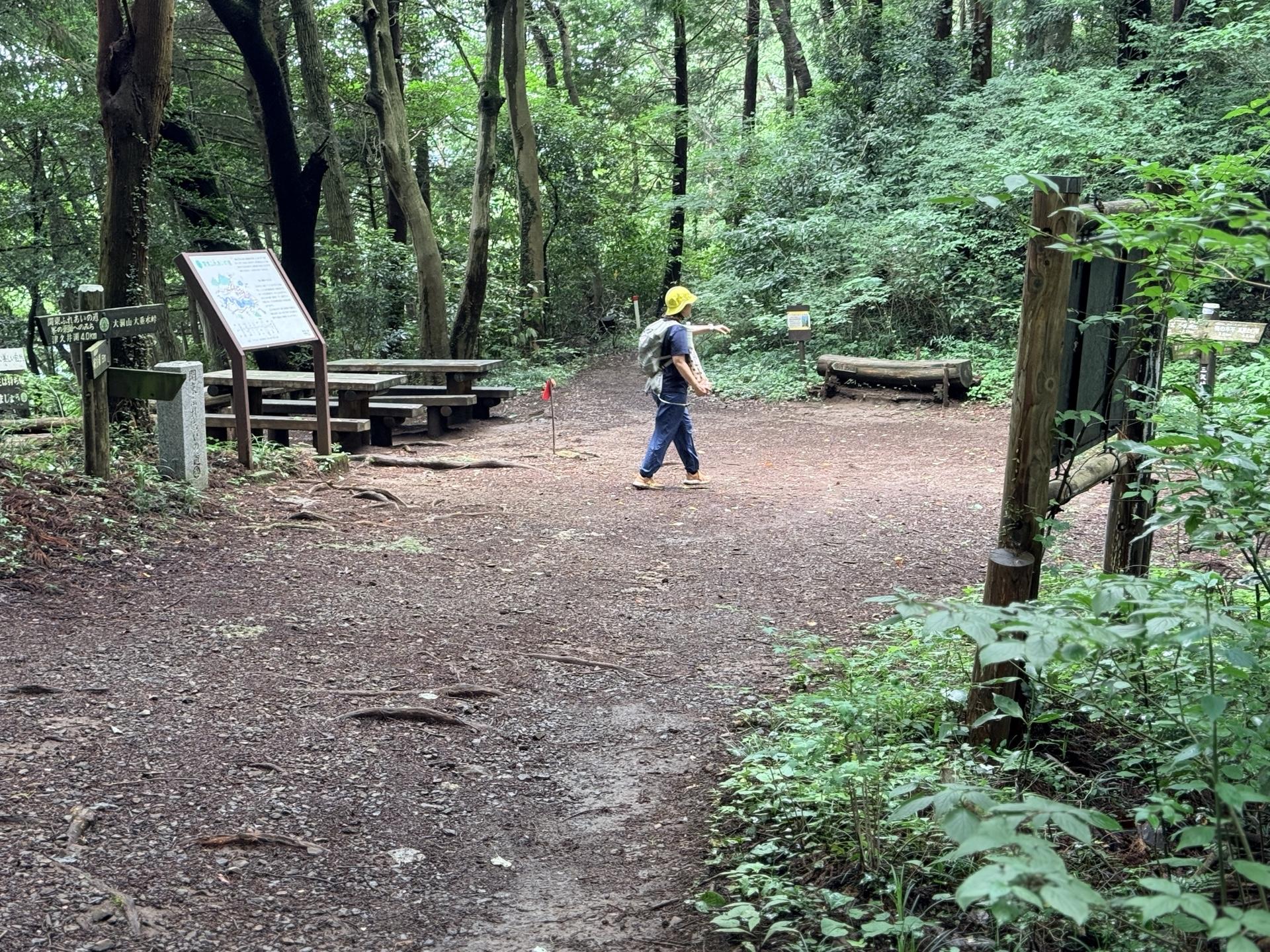 南高尾 三沢峠。いくつもの道が交わる要所