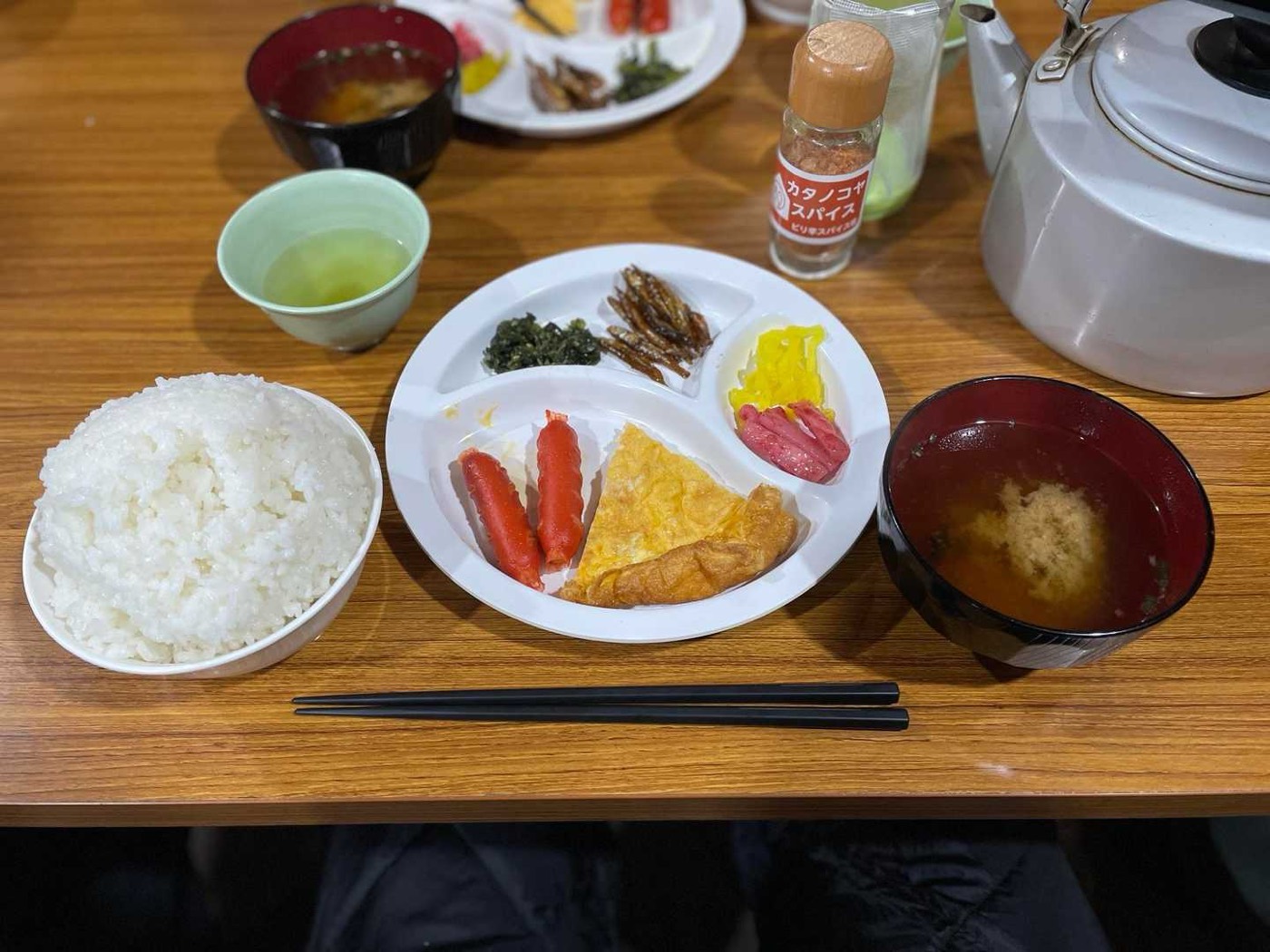 北岳 朝ごはんも北岳盛りでしっかりと