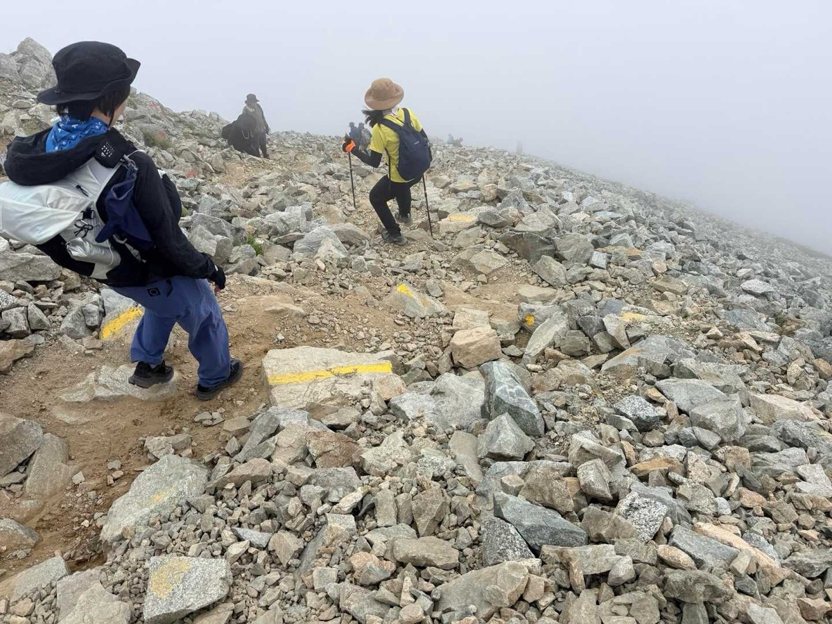 立山 雄山 雄山 ザレた下山路 2026年7月24日撮影