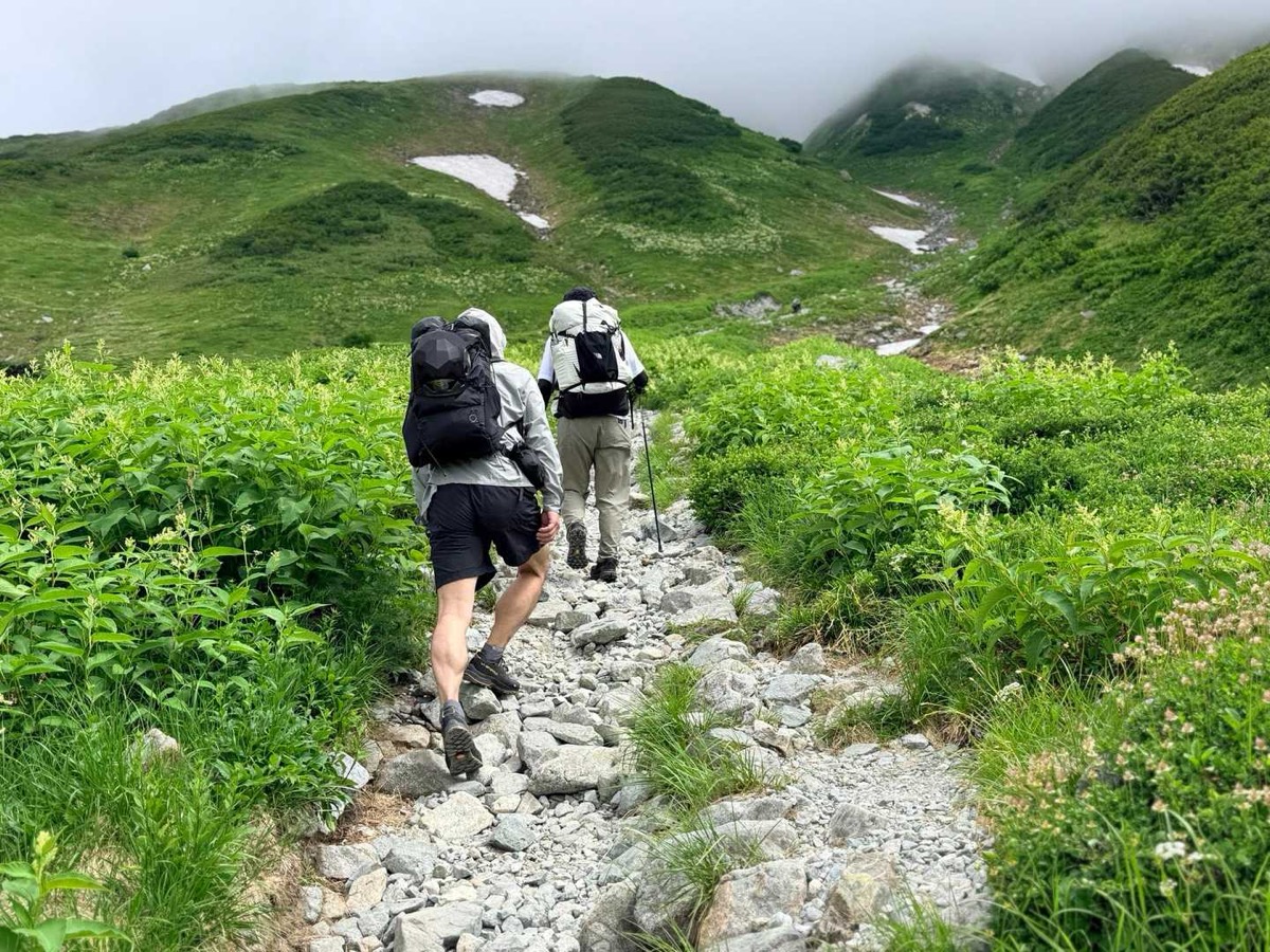 立山 雷鳥坂 平坦に見えて、しっかり登っています 2026年7月25日10:01