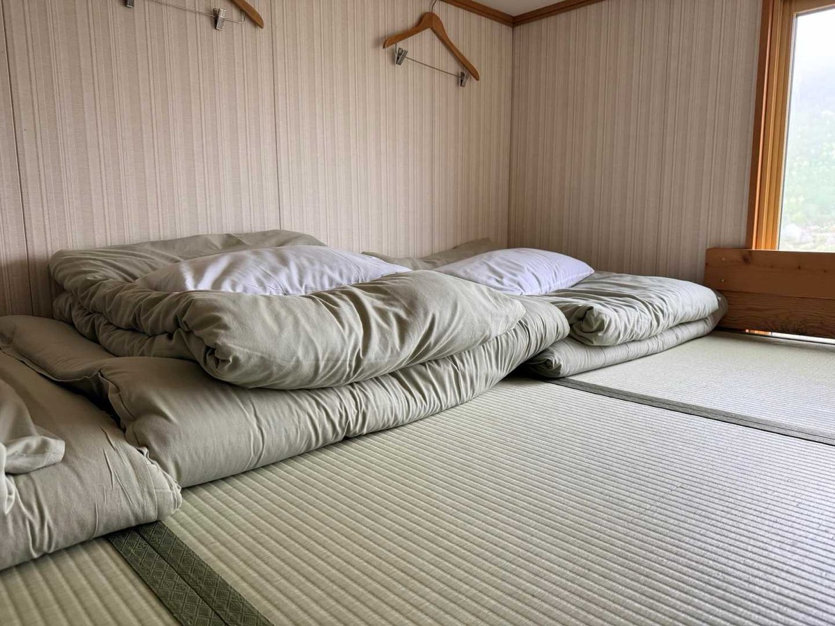 剱沢 剣山荘 寝具は一式そろっています 2026年7月25日13:20