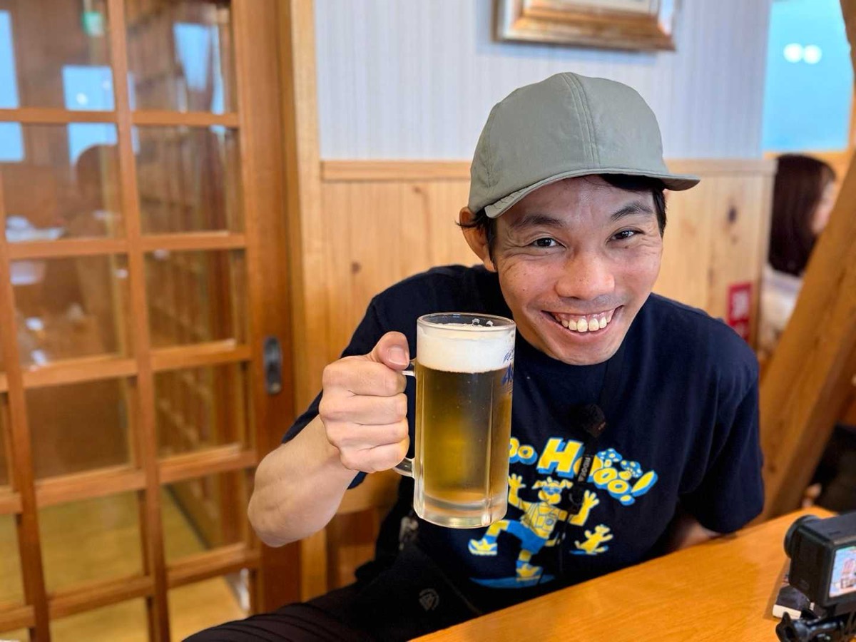 剱沢 剣山荘 まずは無事の到着に乾杯 2026年7月25日14:35