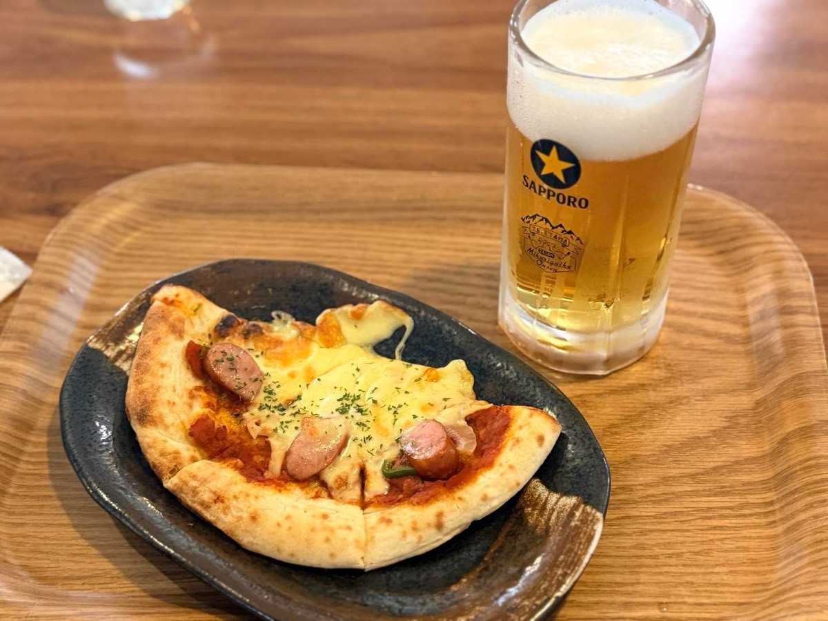室堂 みくりが池温泉 ホットピザとビールのセット 2026年7月26日15:01