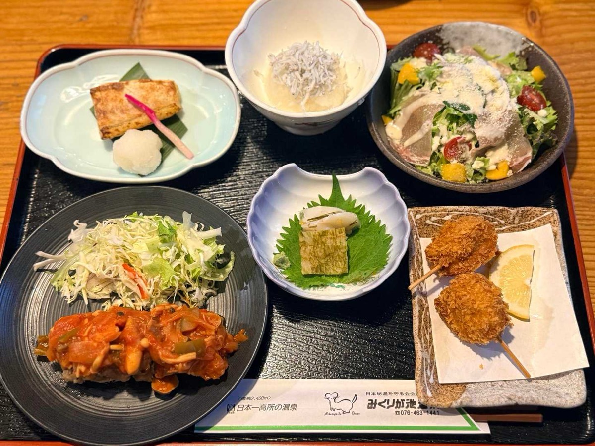 室堂 みくりが池温泉 みくりが池温泉の夕食 2026年7月26日18:54
